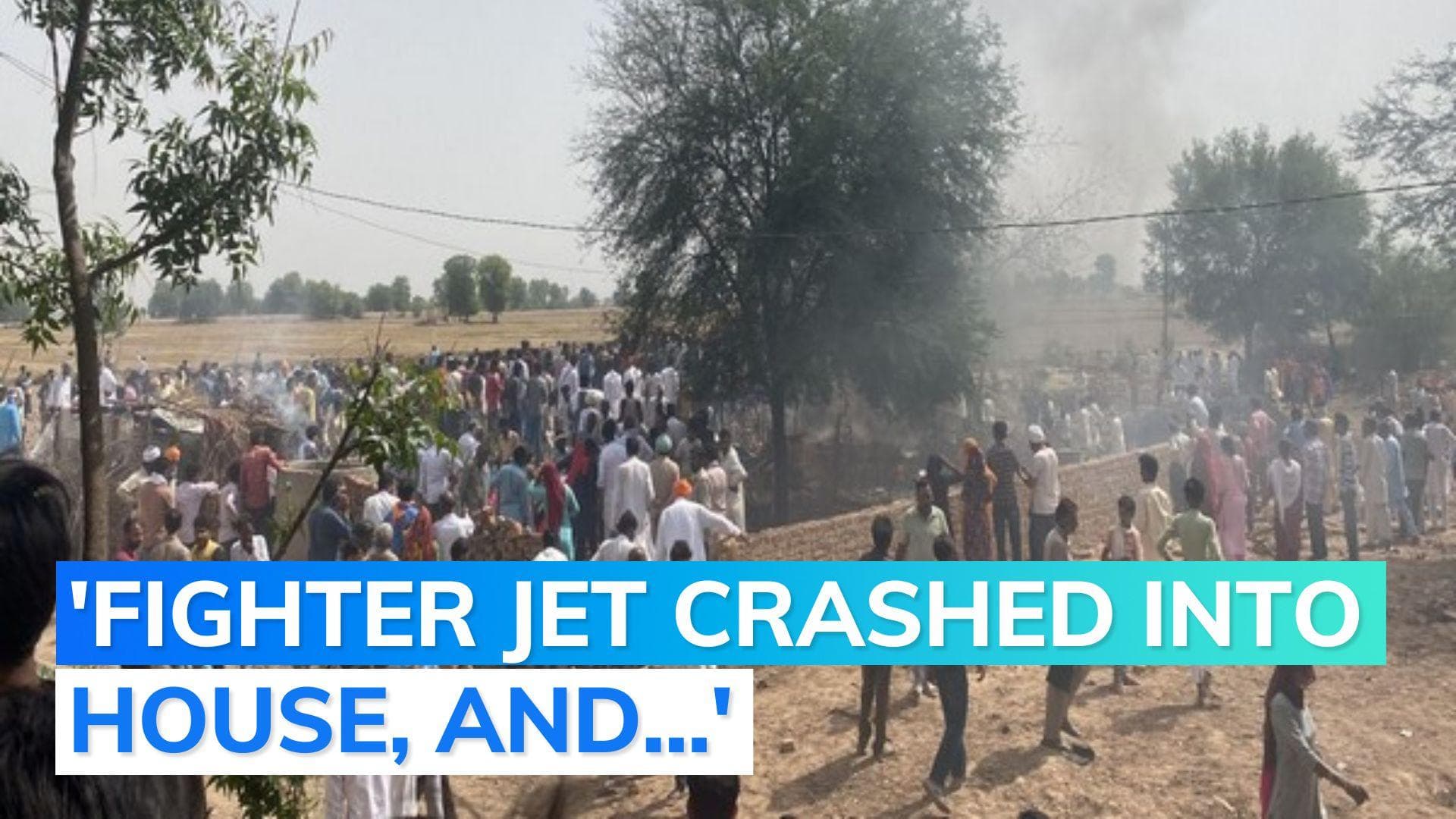 IAF fighter jet crash: 2 civilians killed; MiG-21 pilot ejects safely in Rajasthan