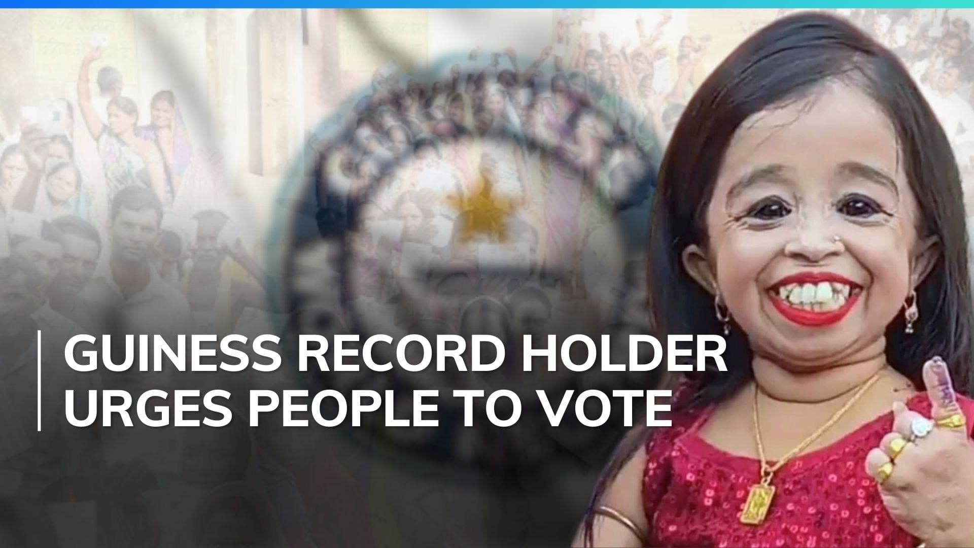 World's shortest woman Jyoti Amge votes in Nagpur | Watch