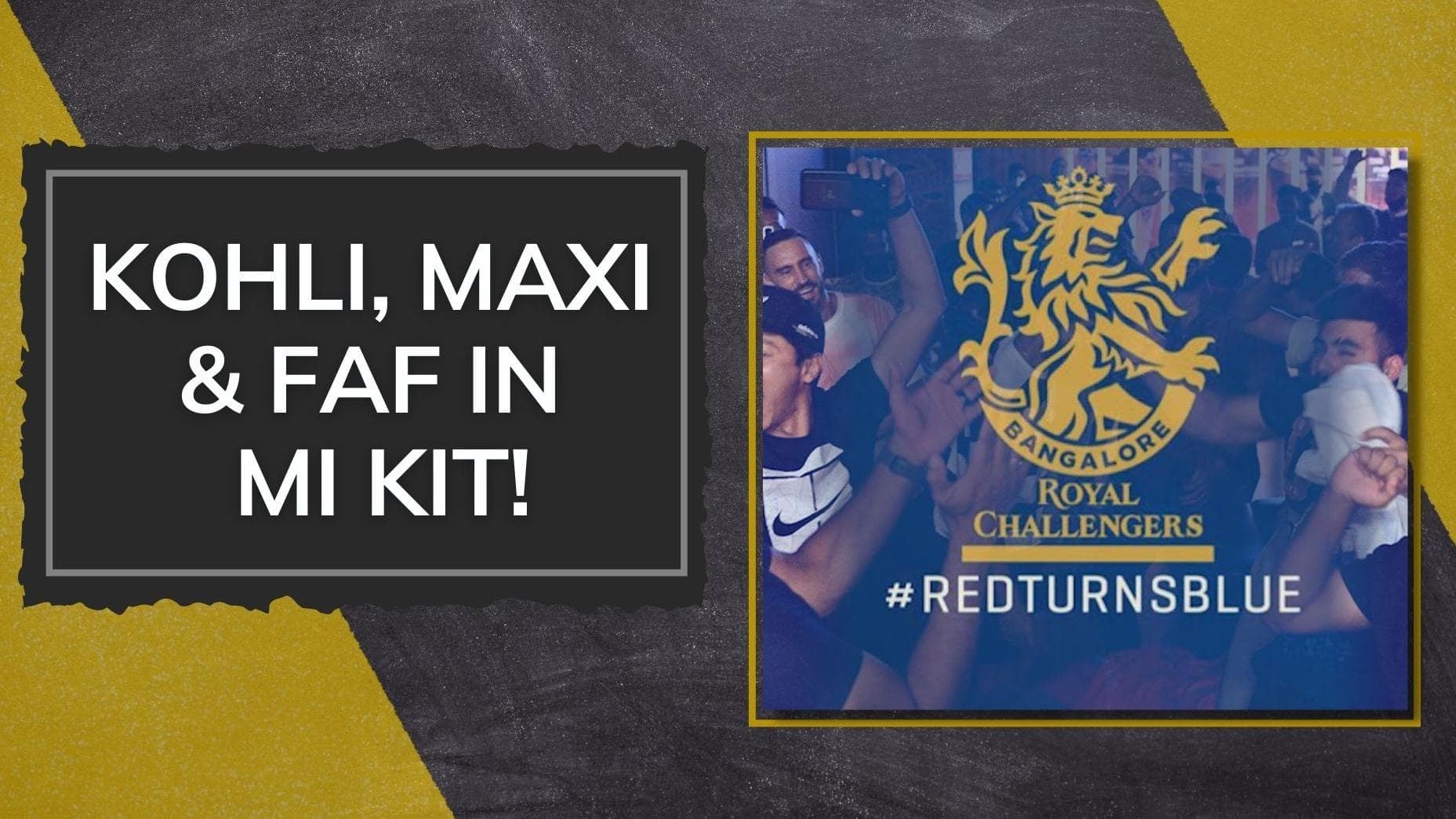 IPL 2022: 'Red turns Blue': Kohli, Maxwell, du Plessis' special messsage for Tim David