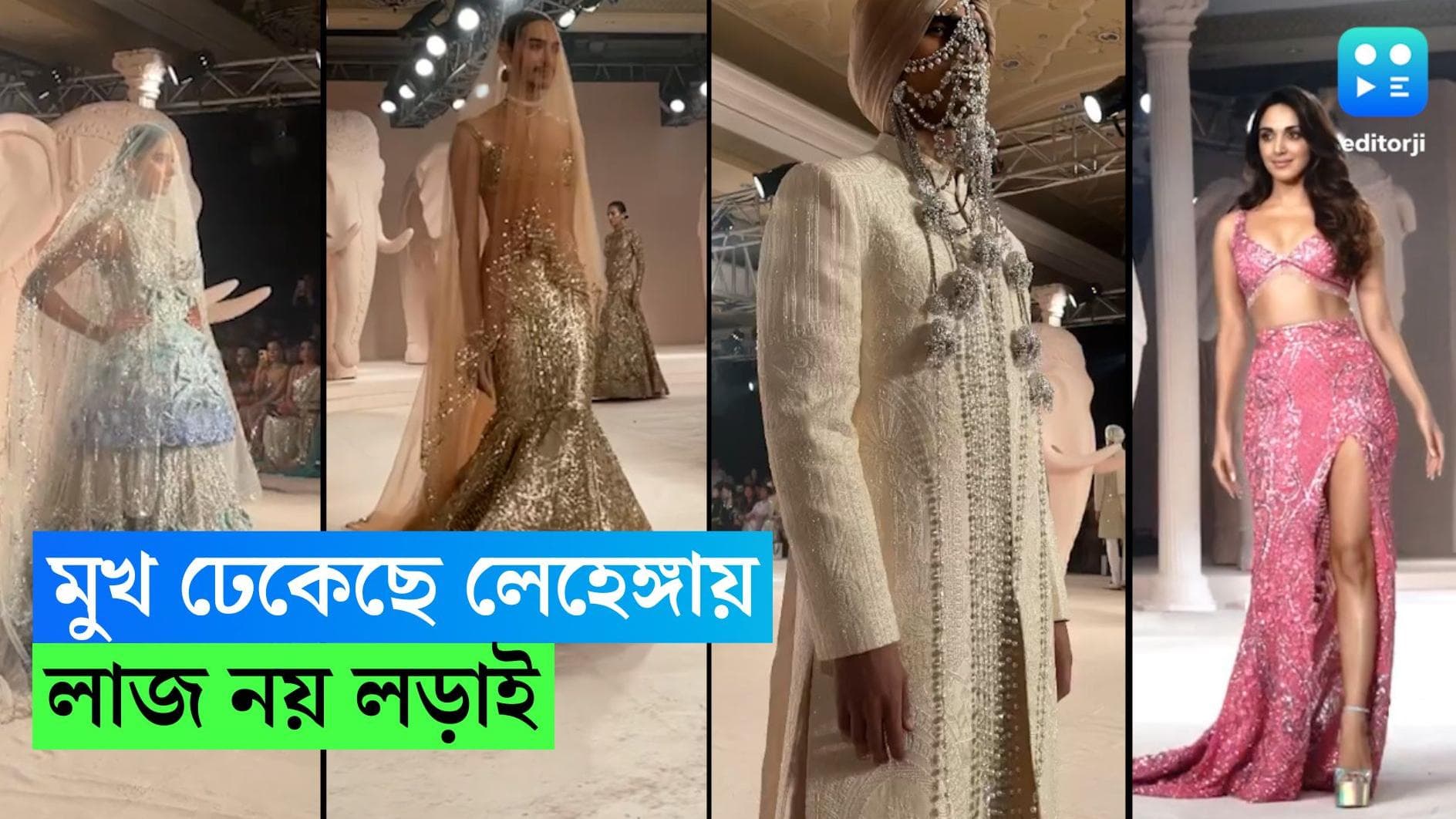 Gay Model : লড়াই যখন ফ্যাশনের মঞ্চে, সোনালি লেহেঙ্গায় মন জিতলেন রাবান্নে ভিক্টর