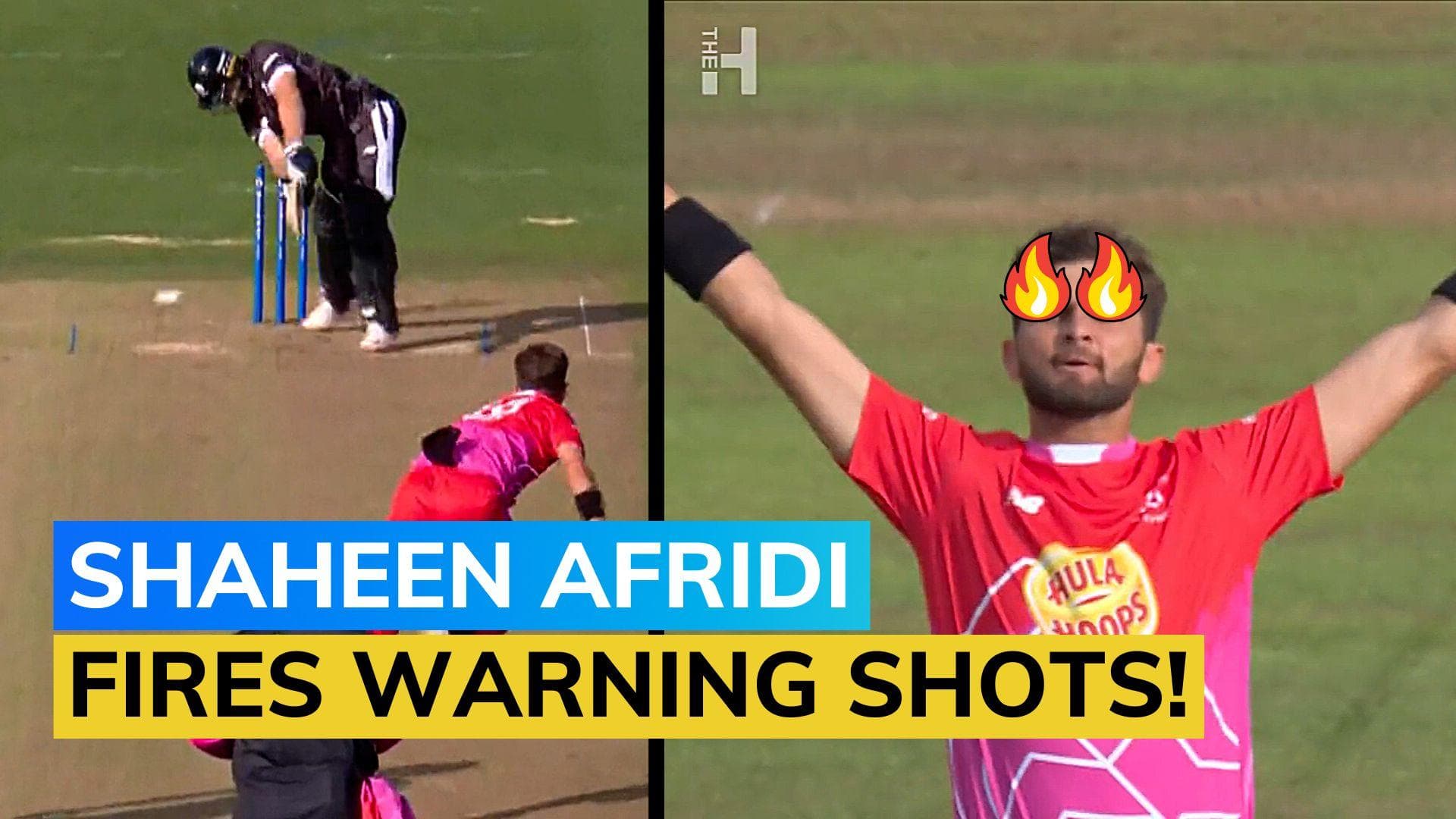 Watch: Shaheen Afridi takes 2 wickets in 2 balls in the Hundred, sends warning to India ahead of Asia Cup