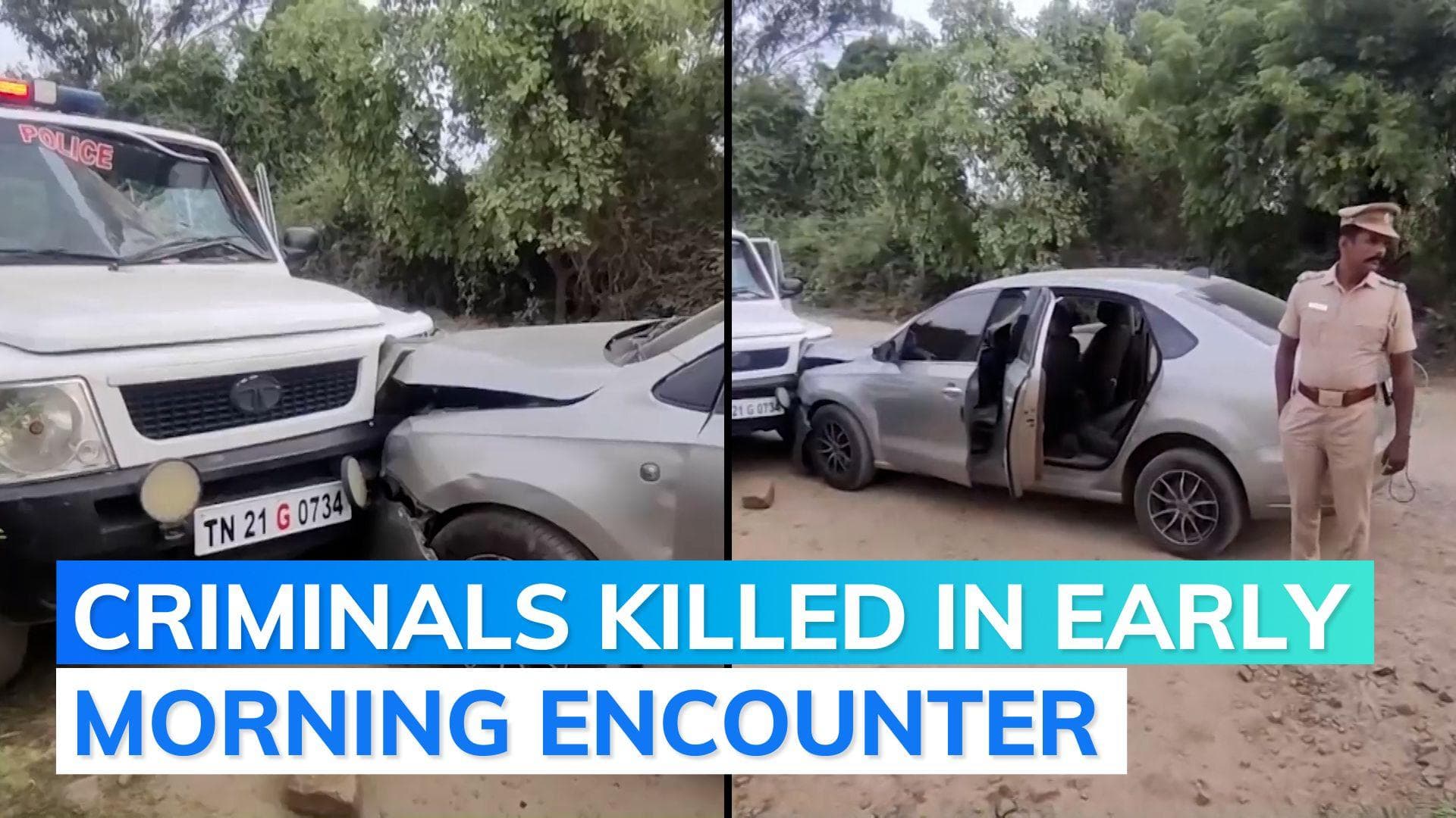 Two criminals attack Tamil Nadu cop near Chennai, killed