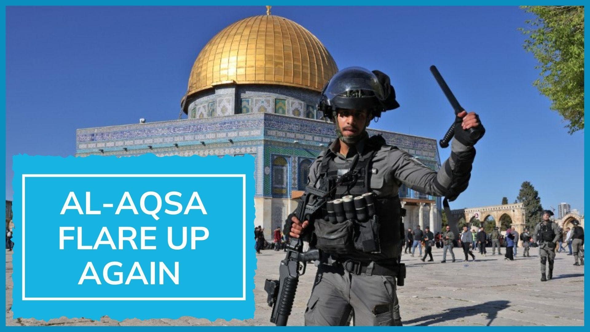 On camera: Police and Palestinians clash at Al-Aqsa Mosque
