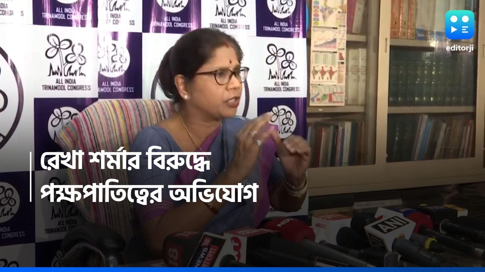 Sandeshkhali : সন্দেশখালি ইস্যু, জাতীয় মহিলা কমিশনের প্রধান রেখা শর্মার বিরুদ্ধে কমিশনে যাচ্ছে তৃণমূল