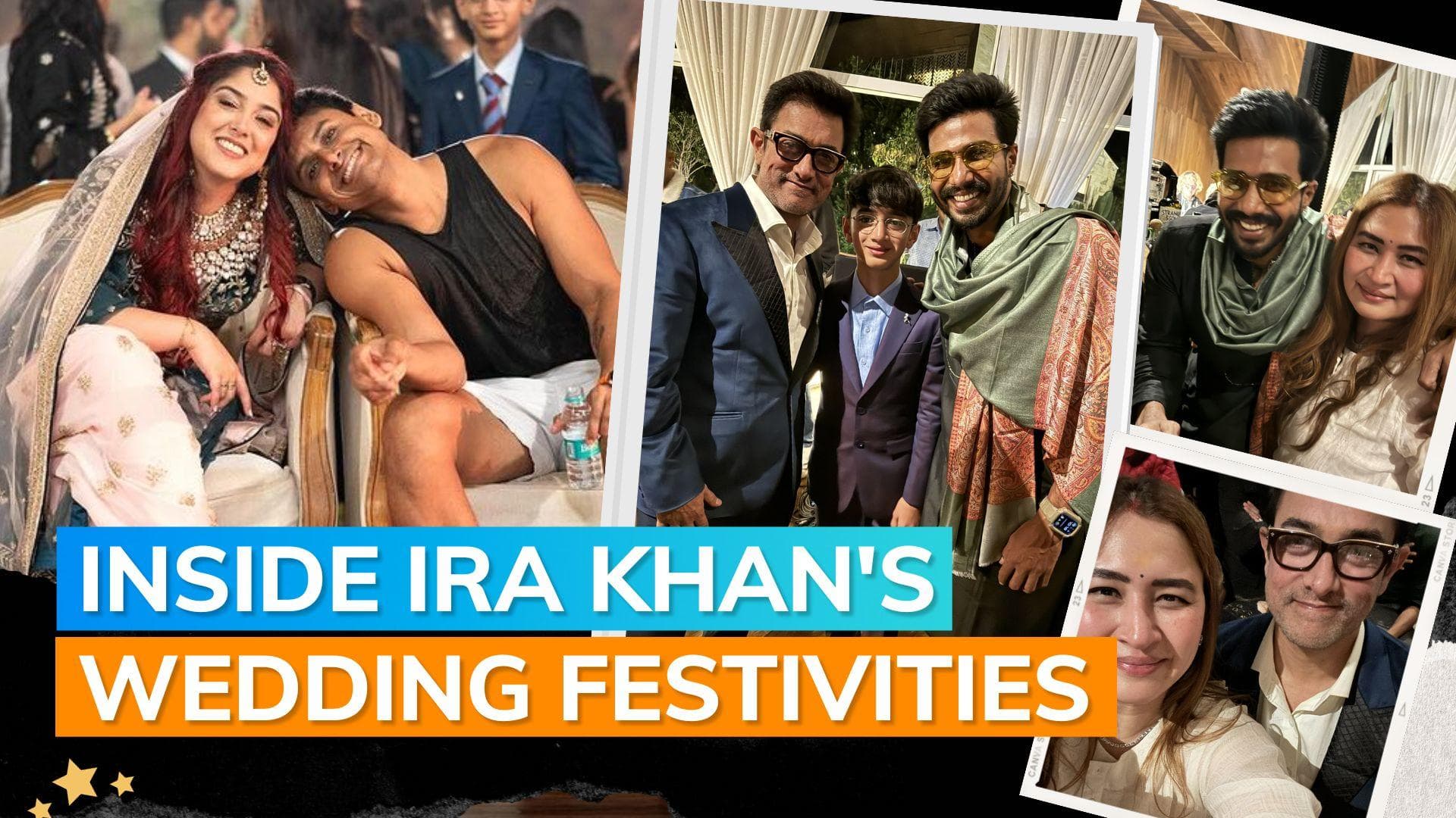 Ira Khan-Nupur Shikhare wedding: Jwala Gutta and Vishnu Vishal pose with Aamir Khan at function; see pics