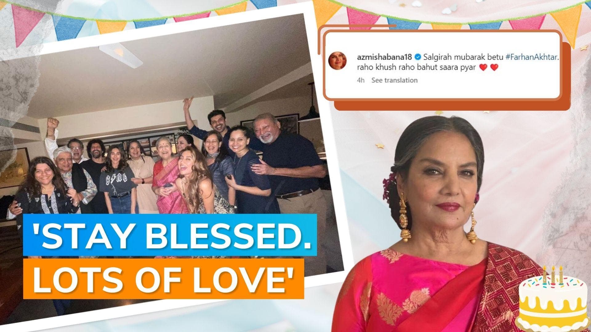 Farhan Akhtar turns 50: Shabana Azmi celebrates ‘betu’s birthday with Javed Akhtar, Honey Irani; see post