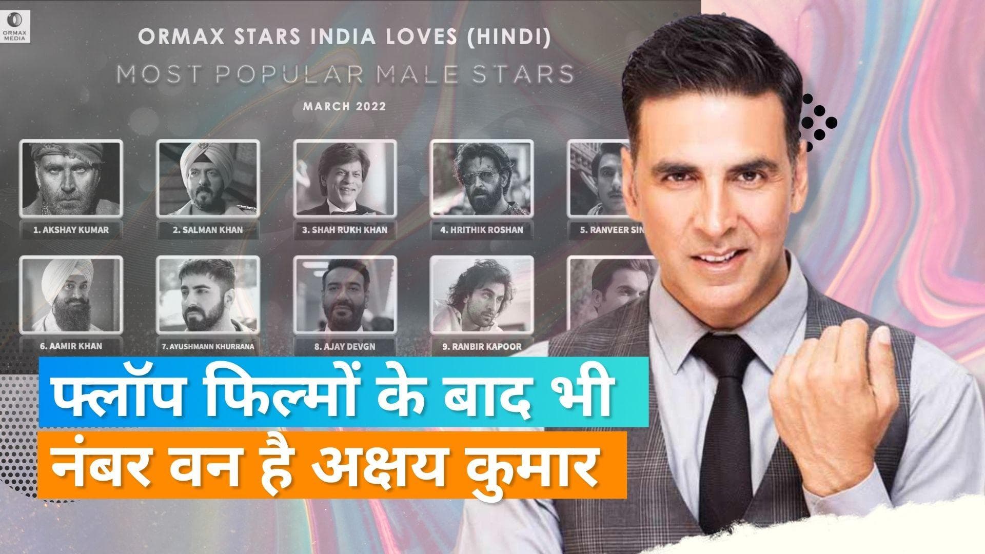  Akshay Kumar सबको पीछे छोड़ बने बॉलीवुड के नंबर वन हीरो, दूसरे स्टार्स को मिली ये जगह 