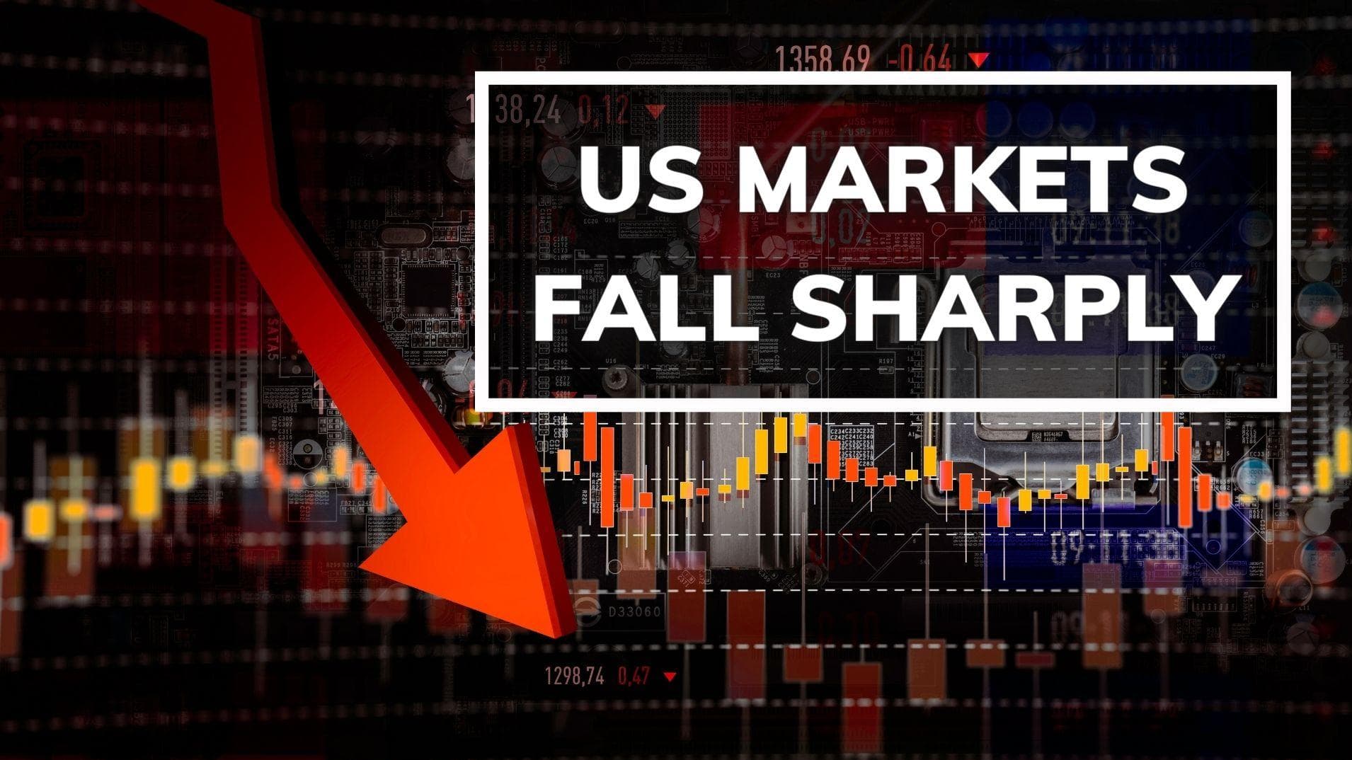 US market falls sharply as inflation worries loom