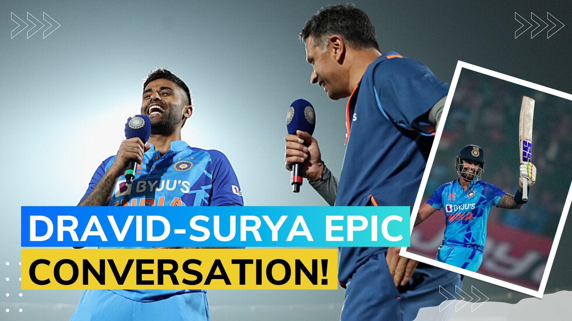 WATCH: Head coach Rahul Dravid interviews Suryakumar Yadav after Mumbaikar's 3rd century in T20Is 