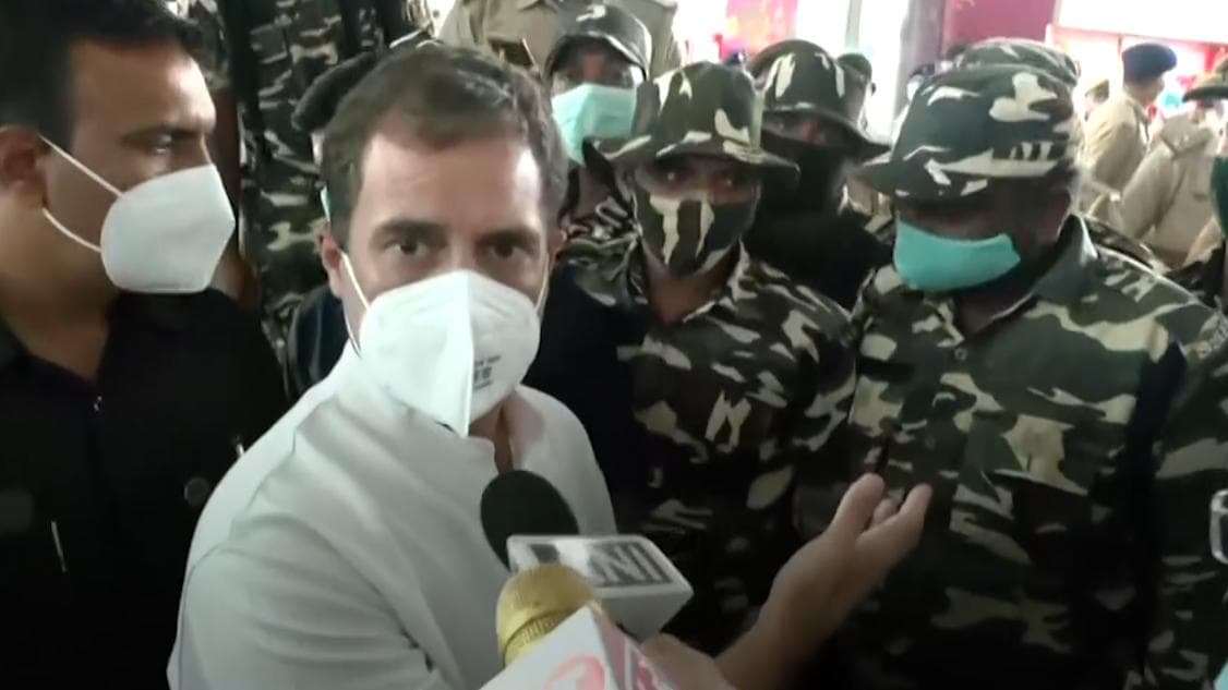 Watch: Rahul Gandhi's argument at the Lucknow Airport ahead of Lakhimpur Kheri visit