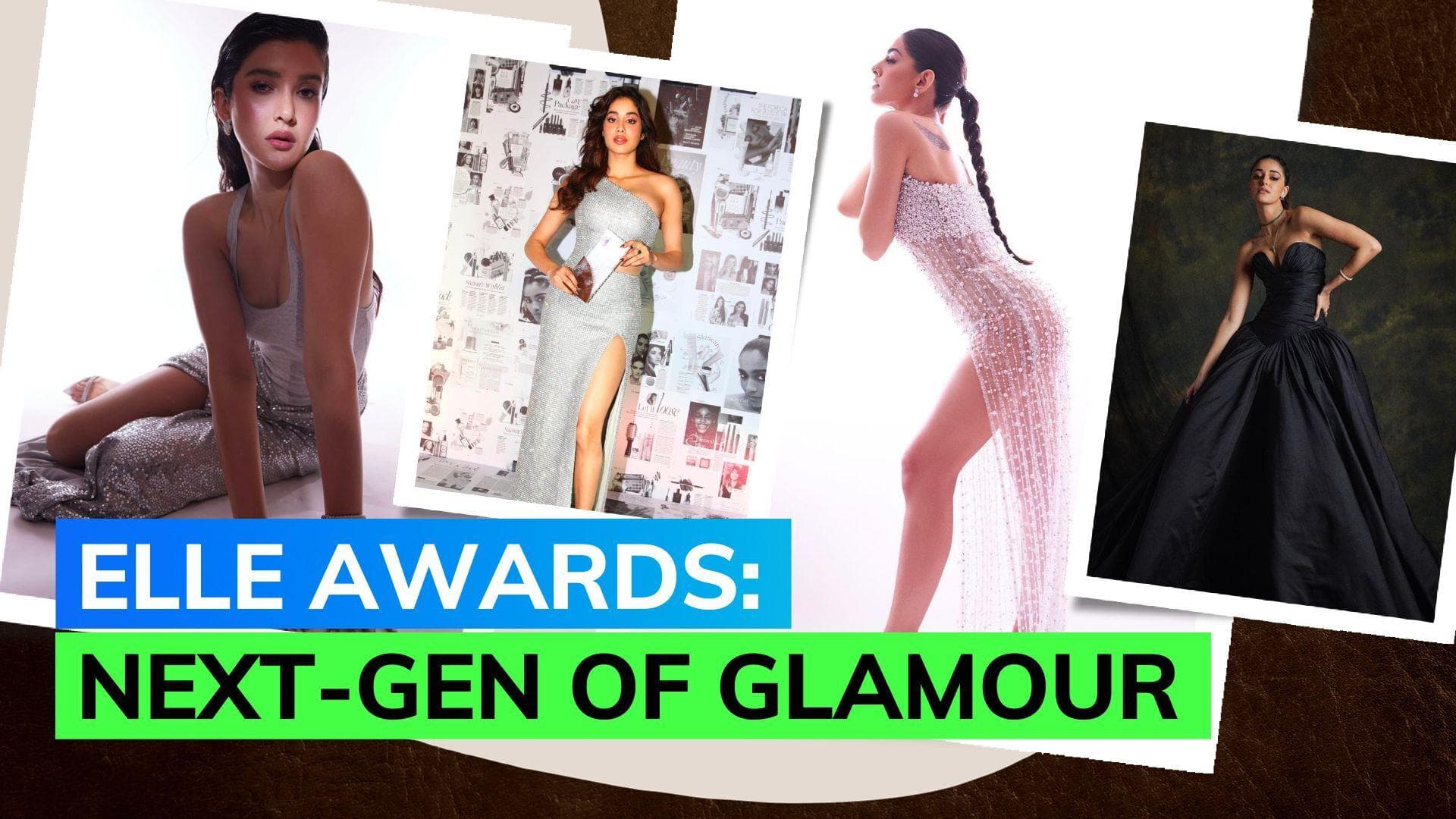 From Ananya's elegance to Janhvi's boldness: Unraveling the best-dressed stars at Elle Beauty Awards
