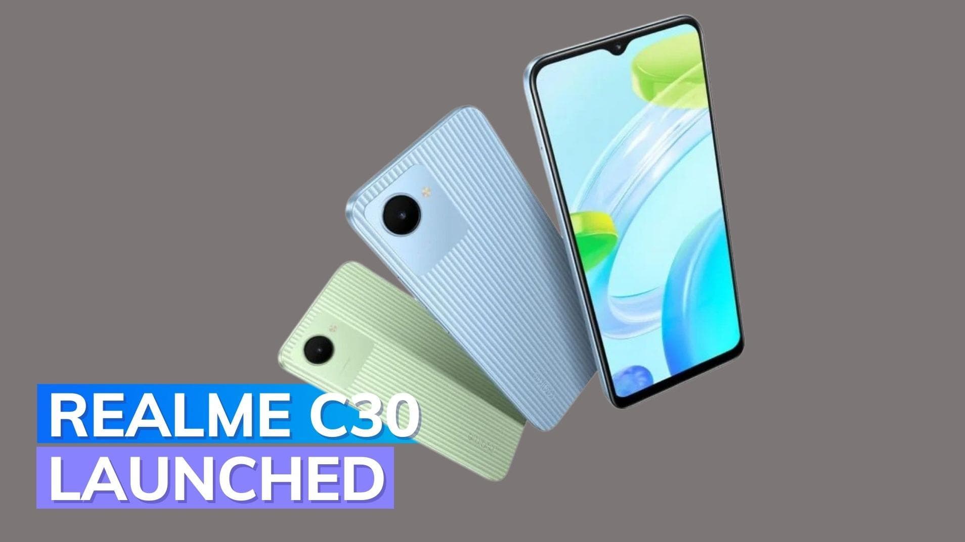 Realme C30 smartphone launched in India; check price, specs