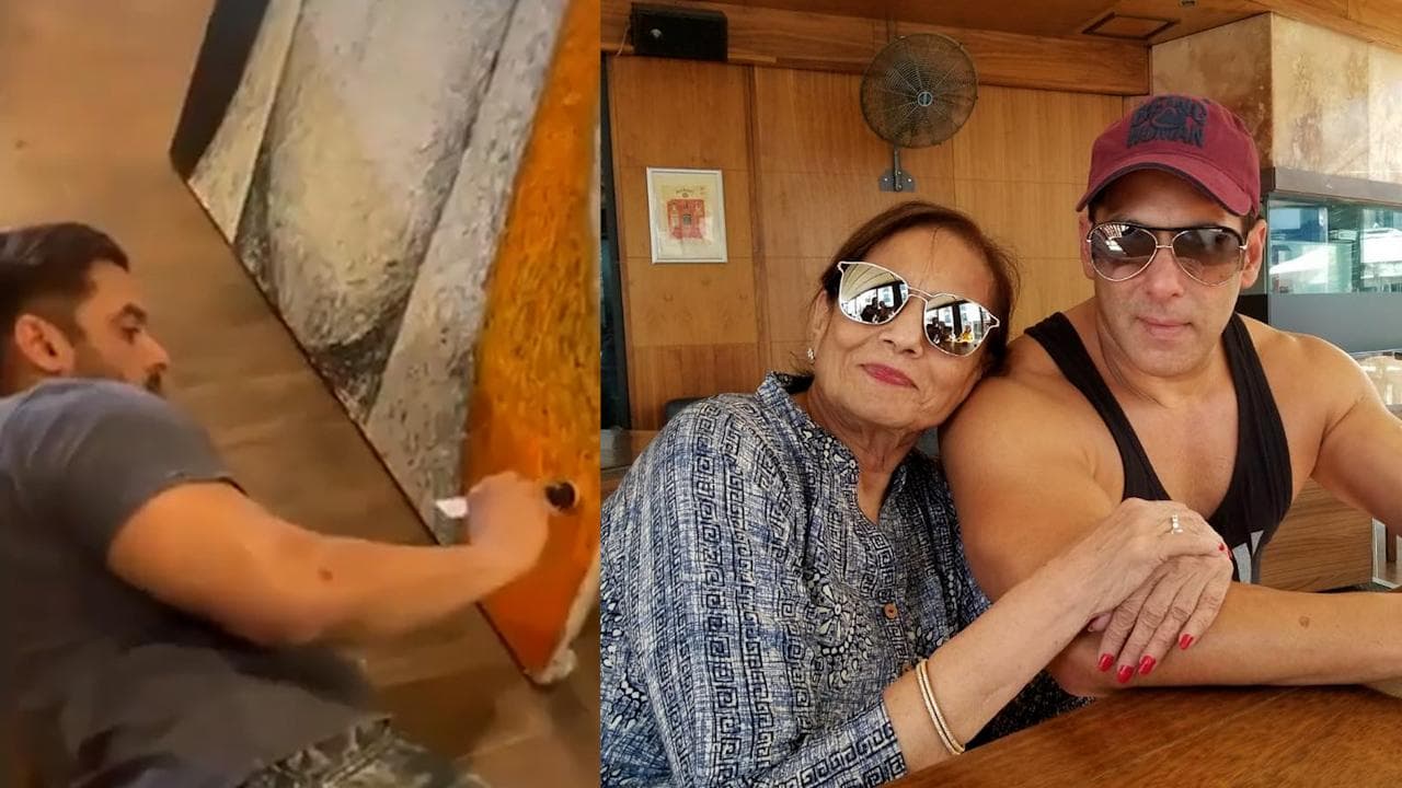 Salman Khan ने शेयर की अपनी पेंटिंग की झलक, मां को दिया स्पेशल मैसेज