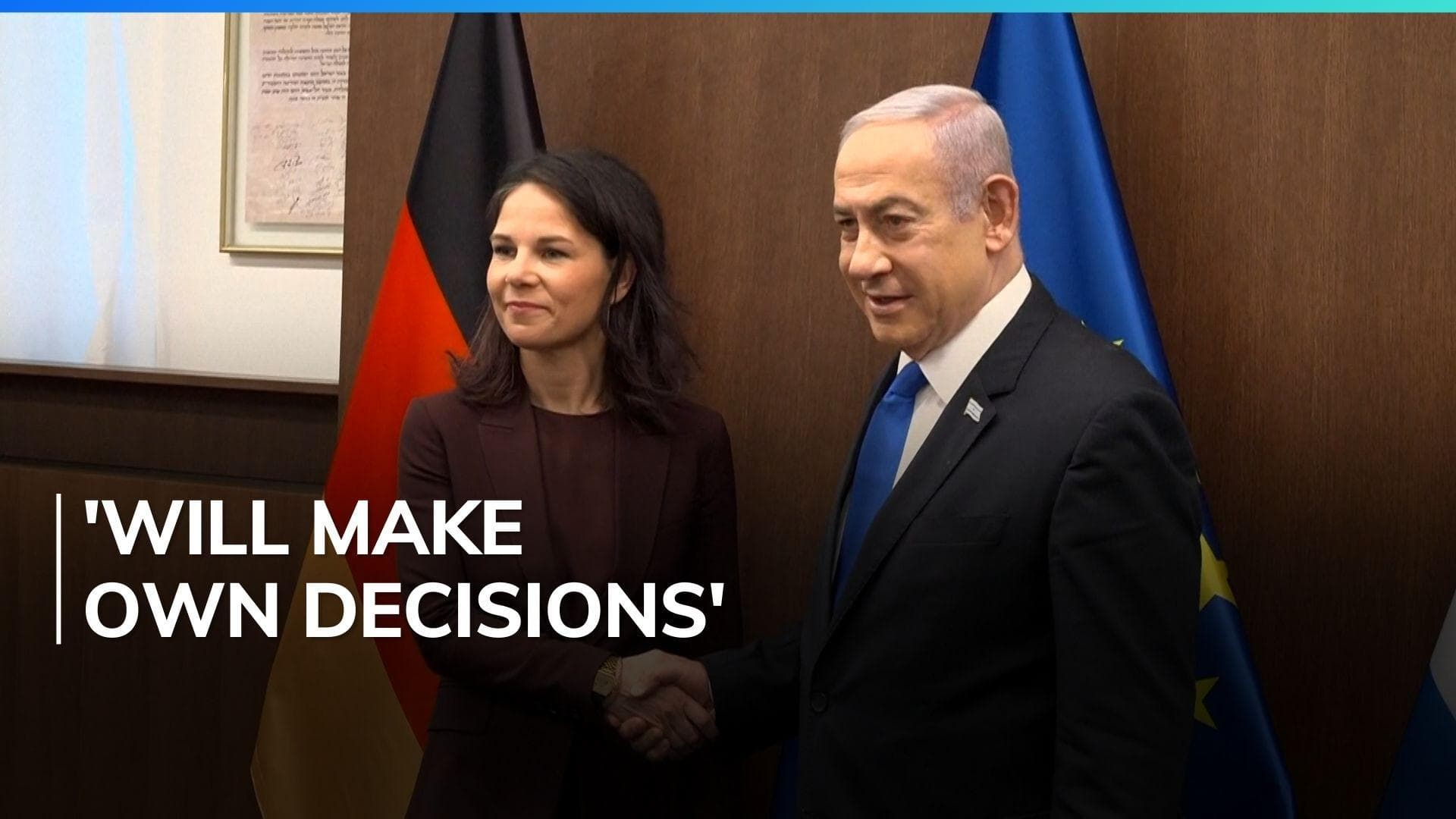 Netanyahu tells UK, German FMs Israel has 'right to protect itself'