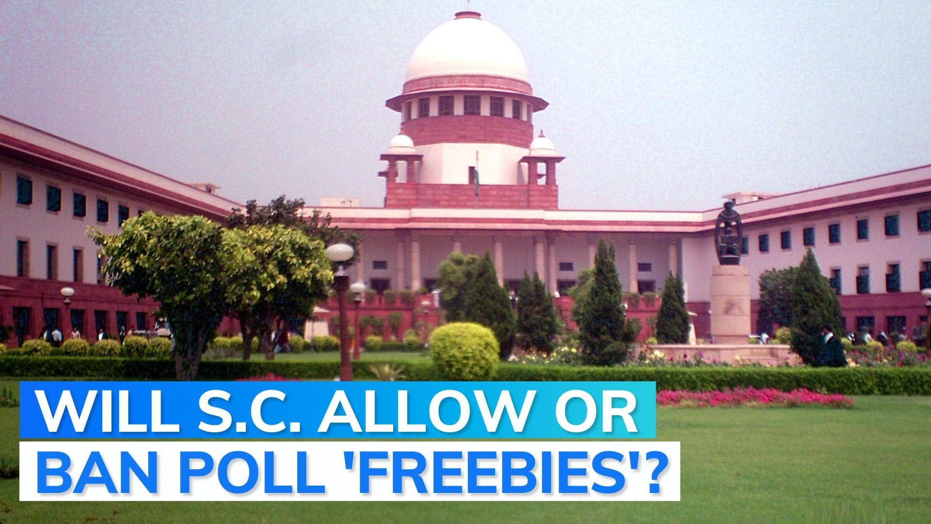 Supreme Court on pre-election freebies debate: petitions to be heard by 3-judge bench, early listing