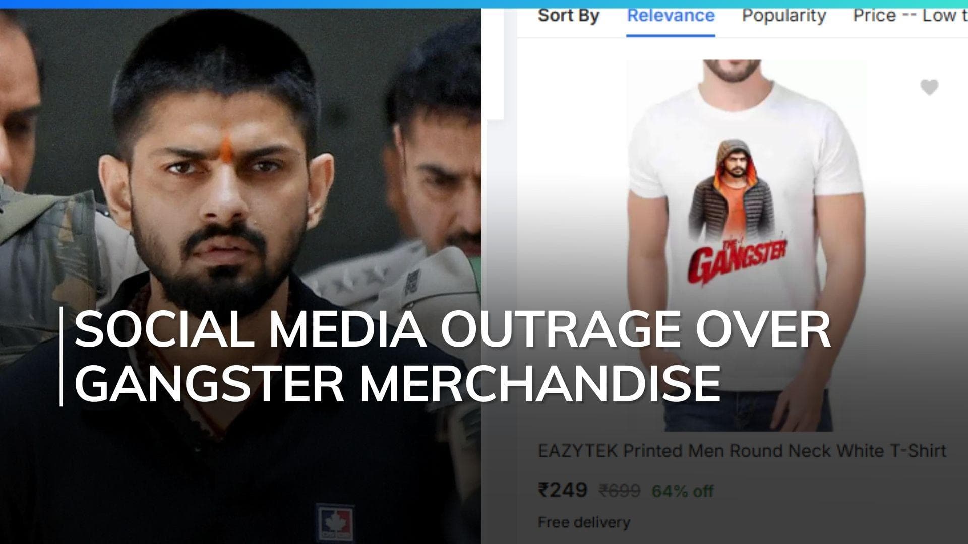 Gangster Merchandise: Outrage Over Lawrence Bishnoi T-Shirts on Flipkart & Meesho