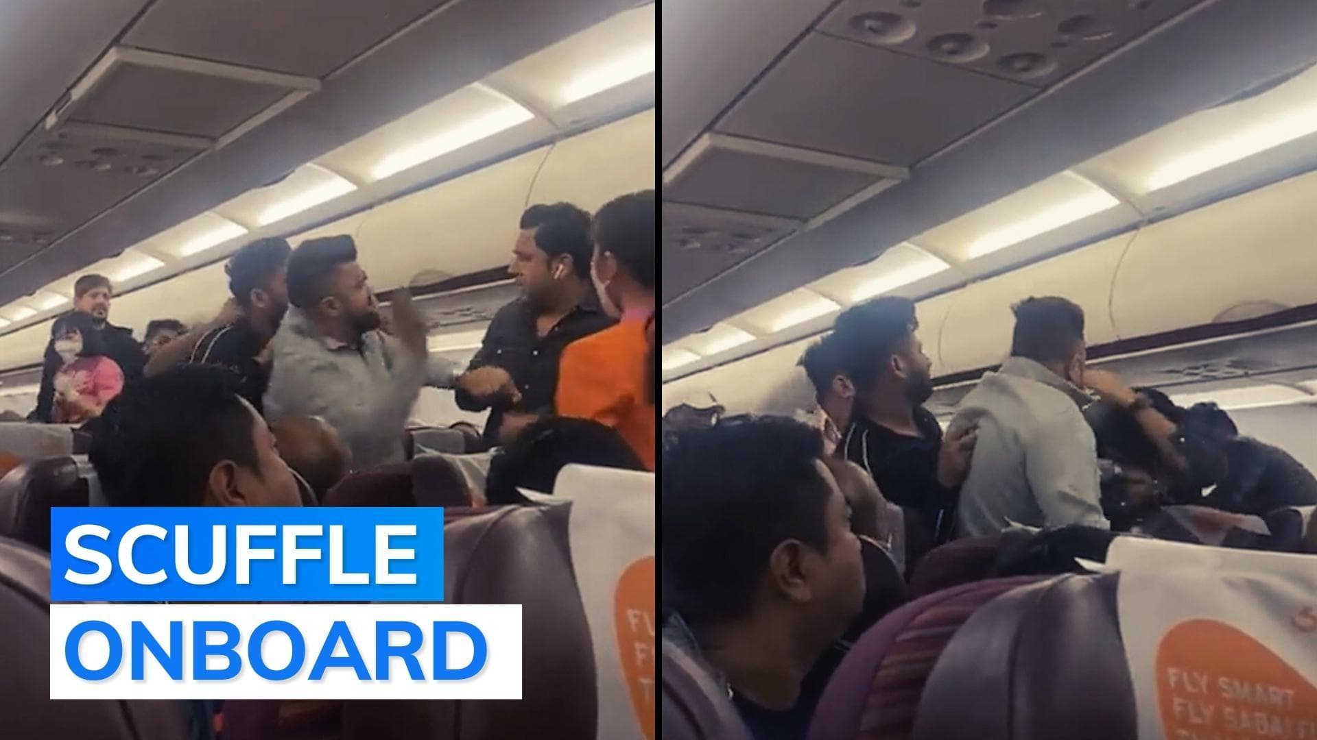Video: argument between passengers turns into full-blown fight on Bangkok to Kolkata flight