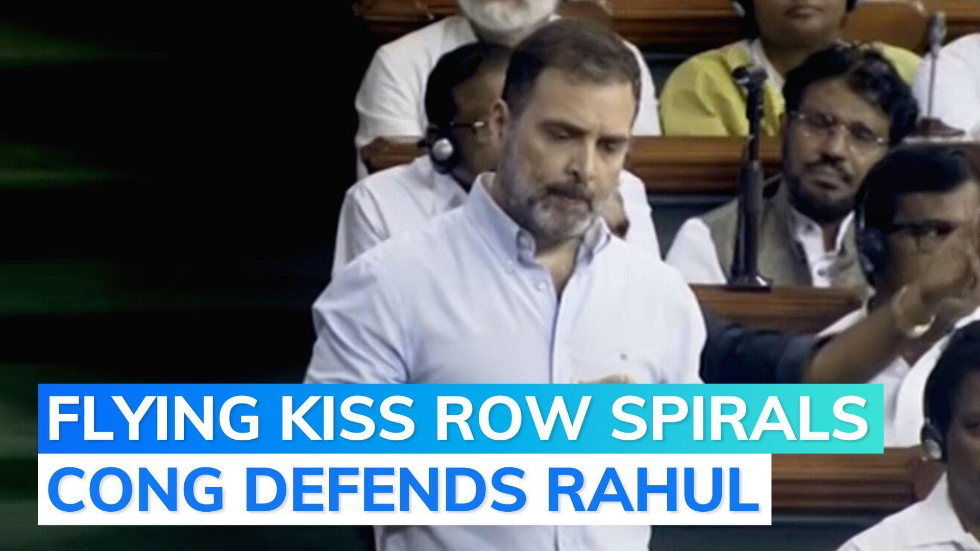 Congress slams BJP, says Smriti Irani suffering from Rahul-phobia | Flying kiss row