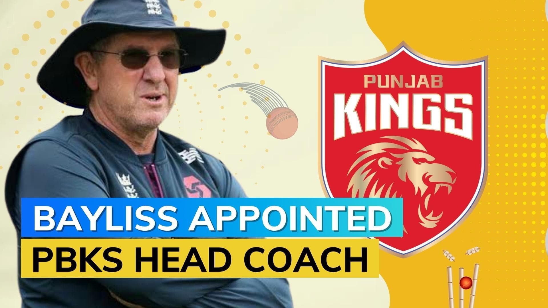 IPL: Trevor Bayliss replaces Anil Kumble as Punjab Kings' head coach