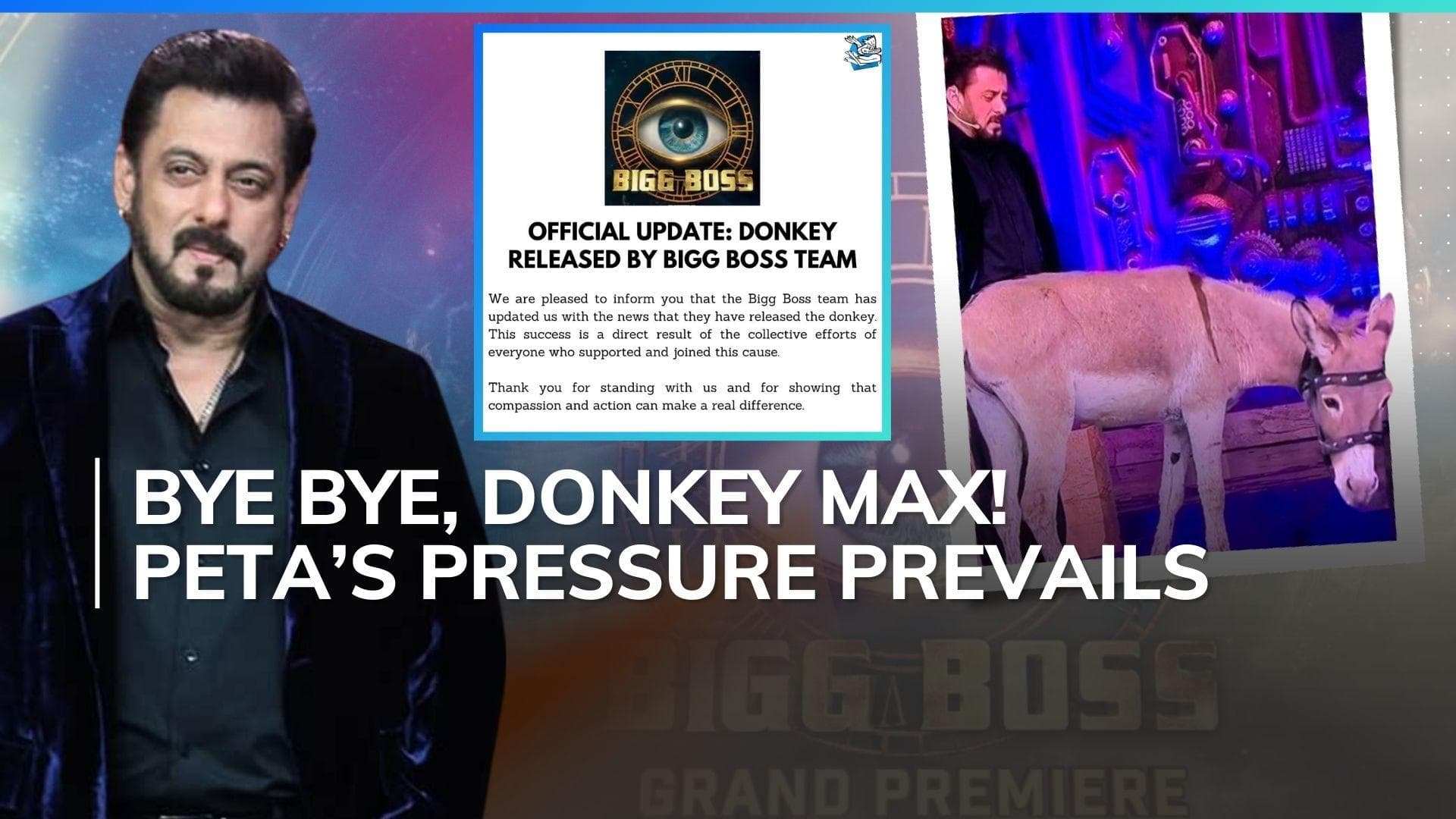  Bigg Boss 18: Donkey Max, AKA Gadharaj, removed from the show following pressure from PETA & PFA