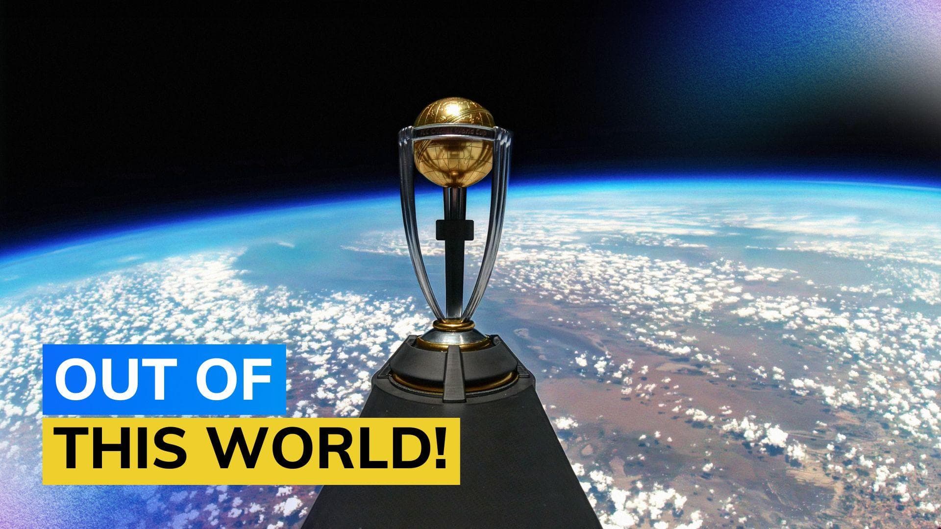 ODI World Cup 2023: ICC trophy launched into stratosphere, makes stunning landing in Ahmedabad