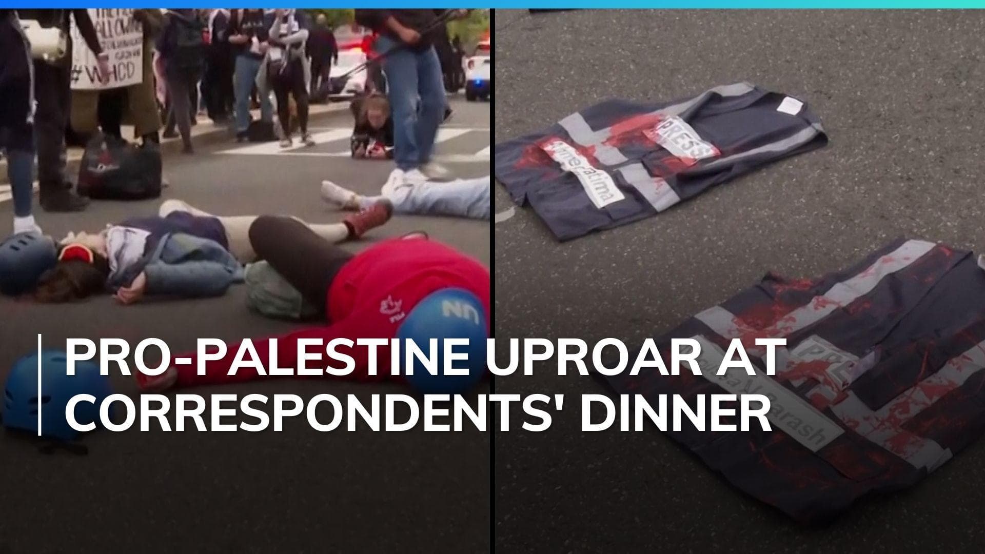 'Shame on you' chants greet guests at Biden's roast event over Gaza crisis