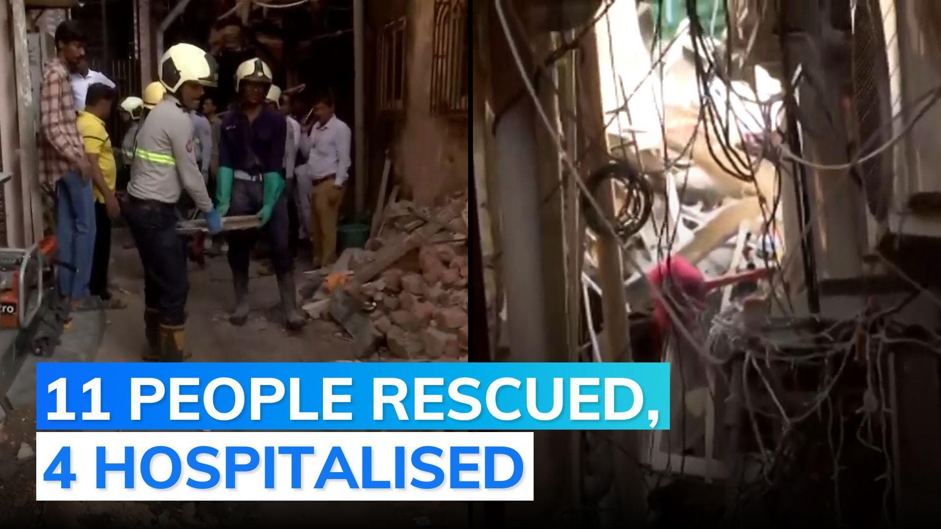 5 houses collapse after gas cylinder explodes in Mumbai