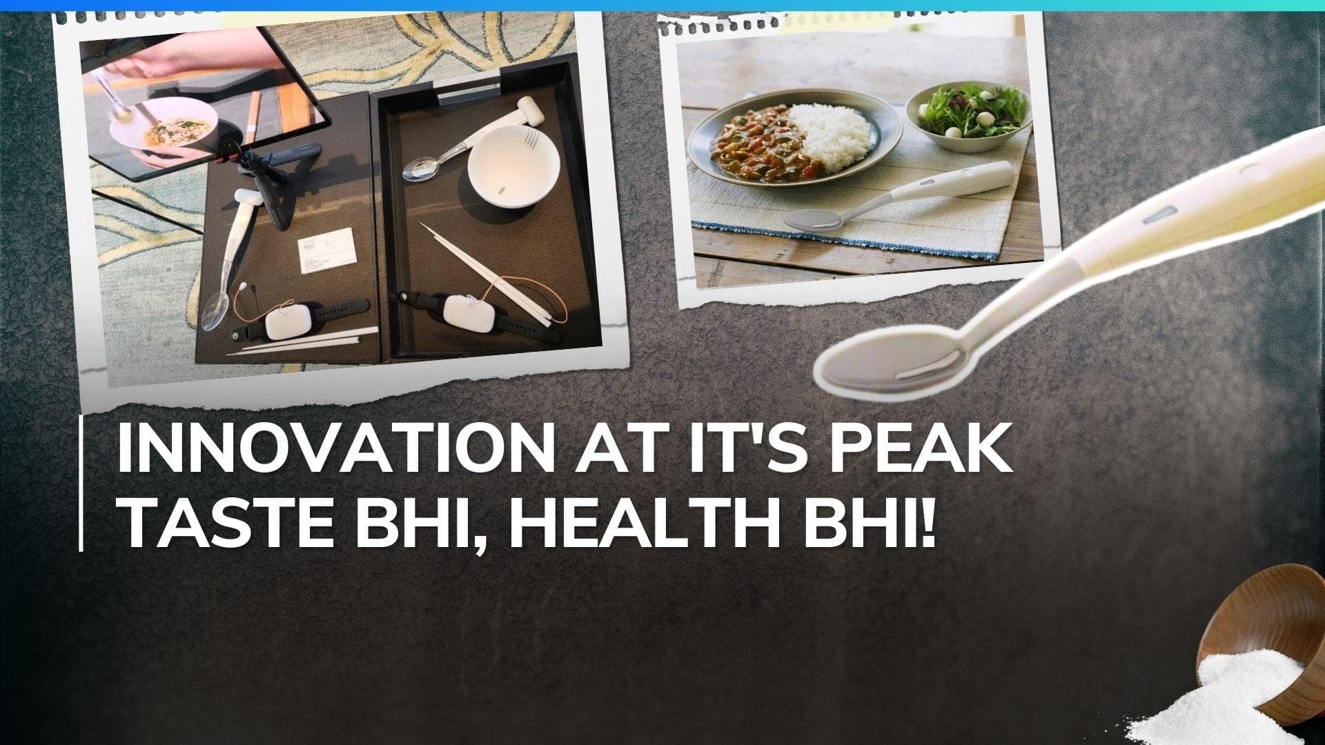 Technology in our food plates! This electric spoon will make your food saltier without adding salt