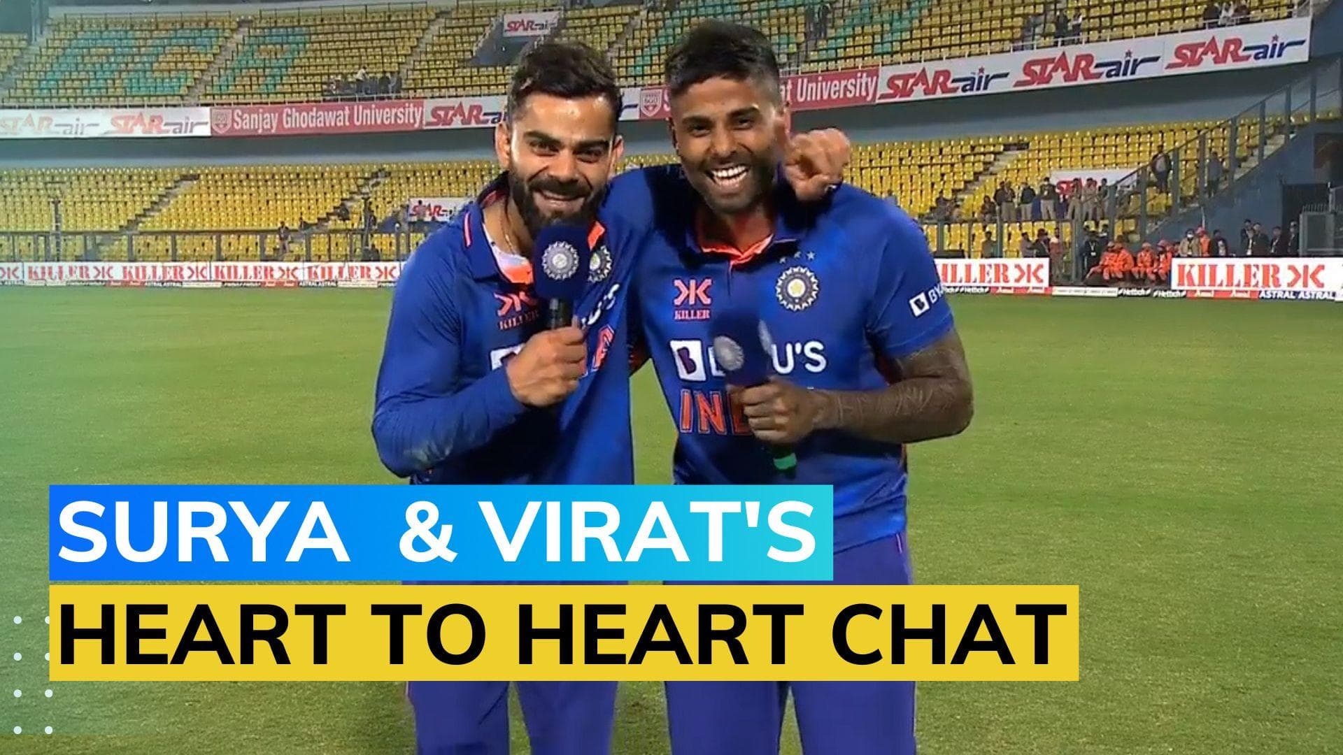Watch! Surya interviews Virat: Kohli opens up about 'frustrating' lean patch after 45th ODI hundred