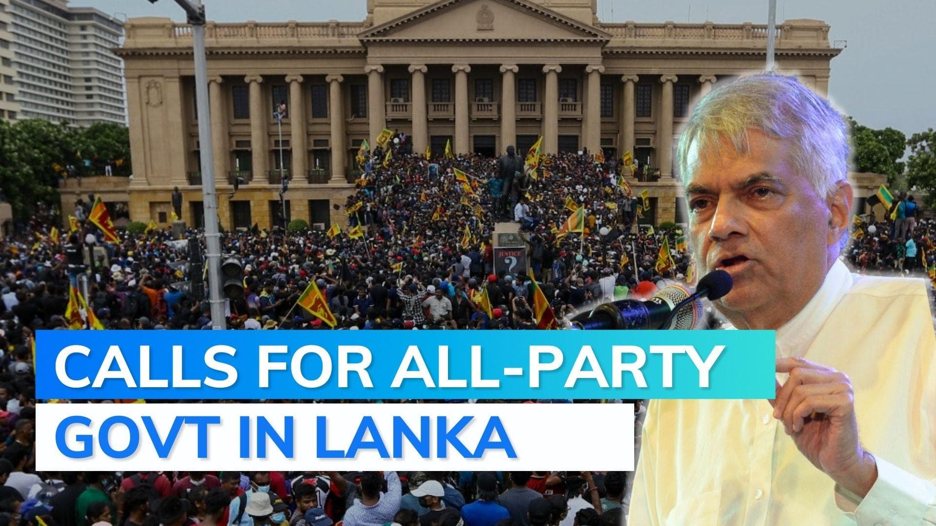 Sri Lankan PM Wickremesinghe offers to resign to make way for all-party government