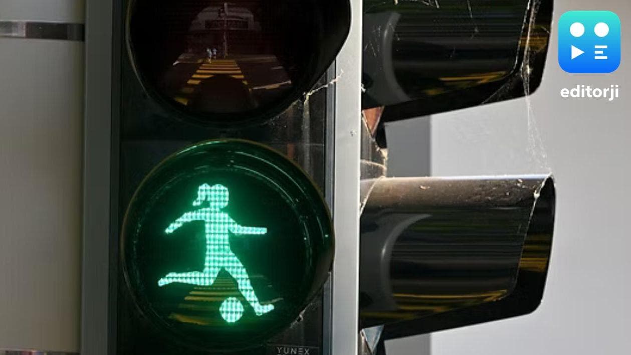 Basel honors Women's Euro with soccer-inspired traffic lights