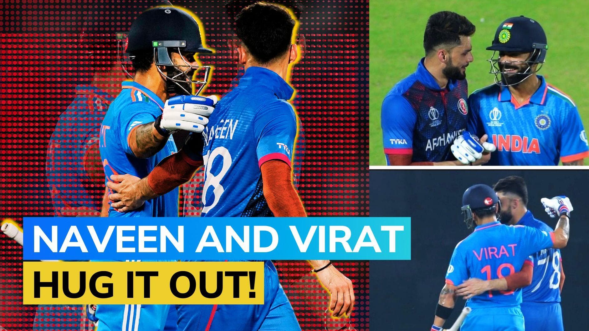 Watch: Virat Kohli and Naveen-ul-Haq are now friends, bury the hatchet with a hug | IND vs AFG, World Cup