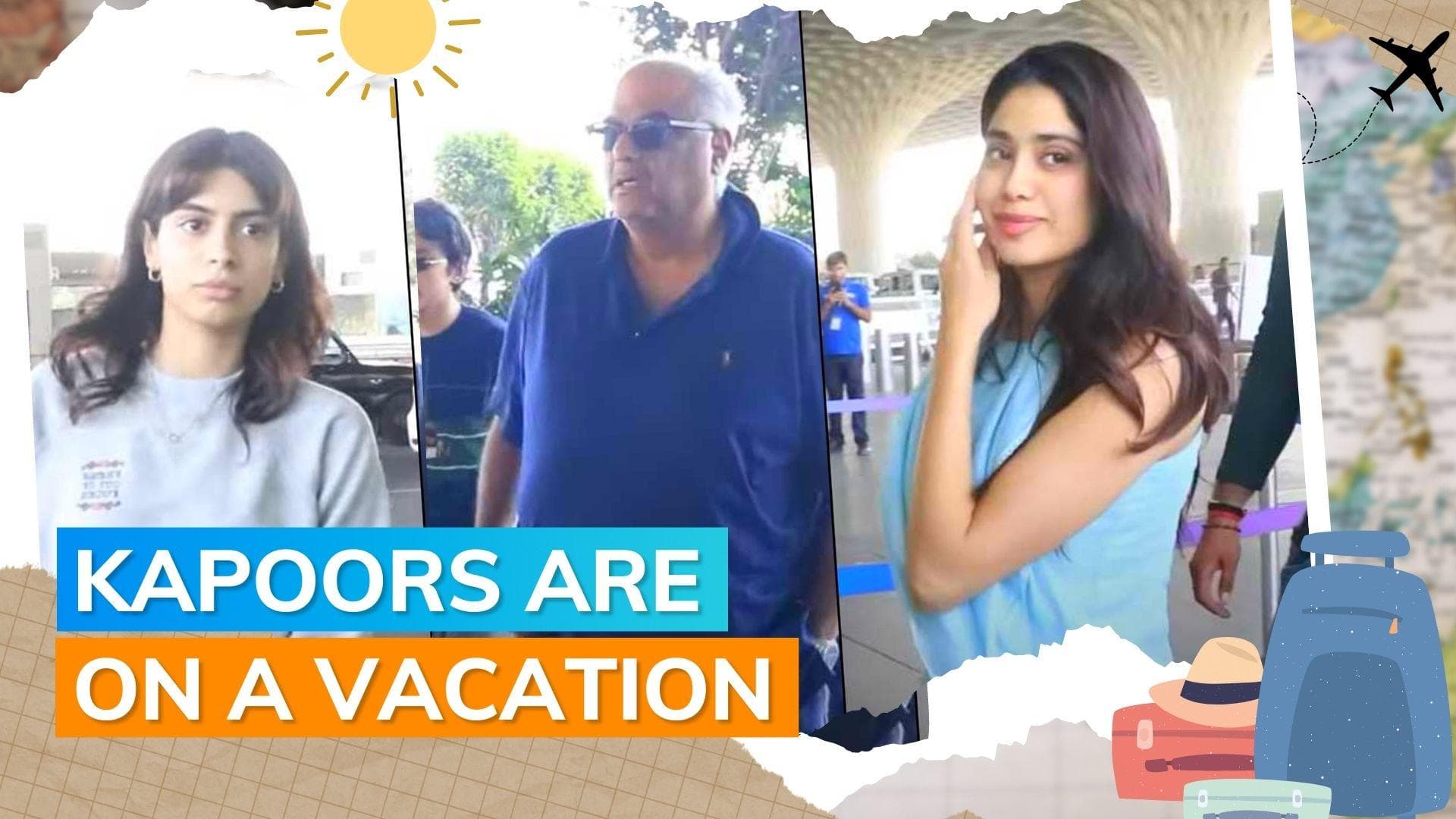 Shikhar Pahariya joins Janhvi Kapoor, Khushi Kapoor & Boney Kapoor for a family trip amid dating rumours
