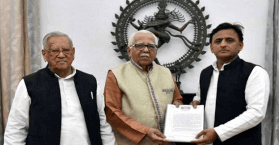 UP: बिगड़ती कानून व्यवस्था पर राज्यपाल से मिले अखिलेश यादव