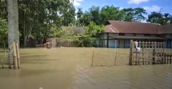 असम में आसमान से बरस रही है आफत, 5 जिलों में बाढ़