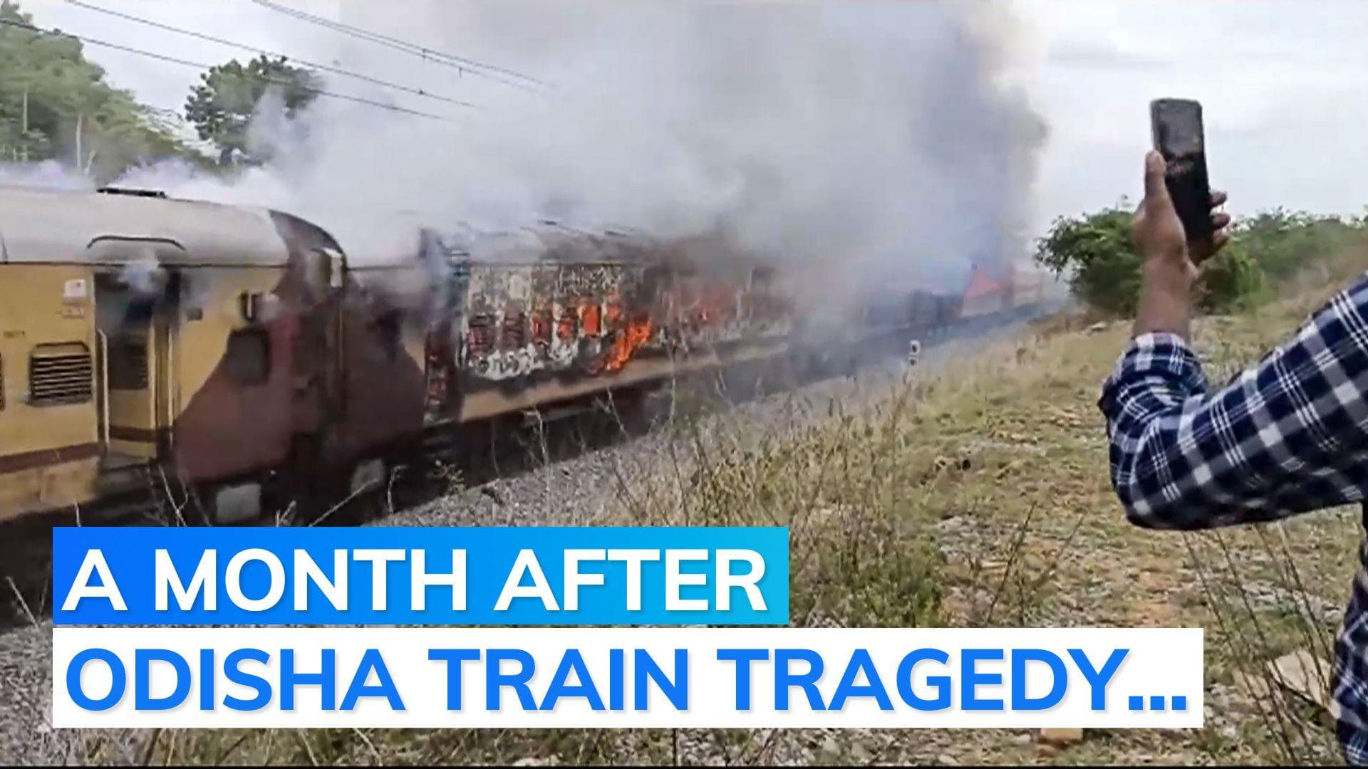 Fire on passenger train in Telangana: Huge blaze in 3 coaches, no injuries reported