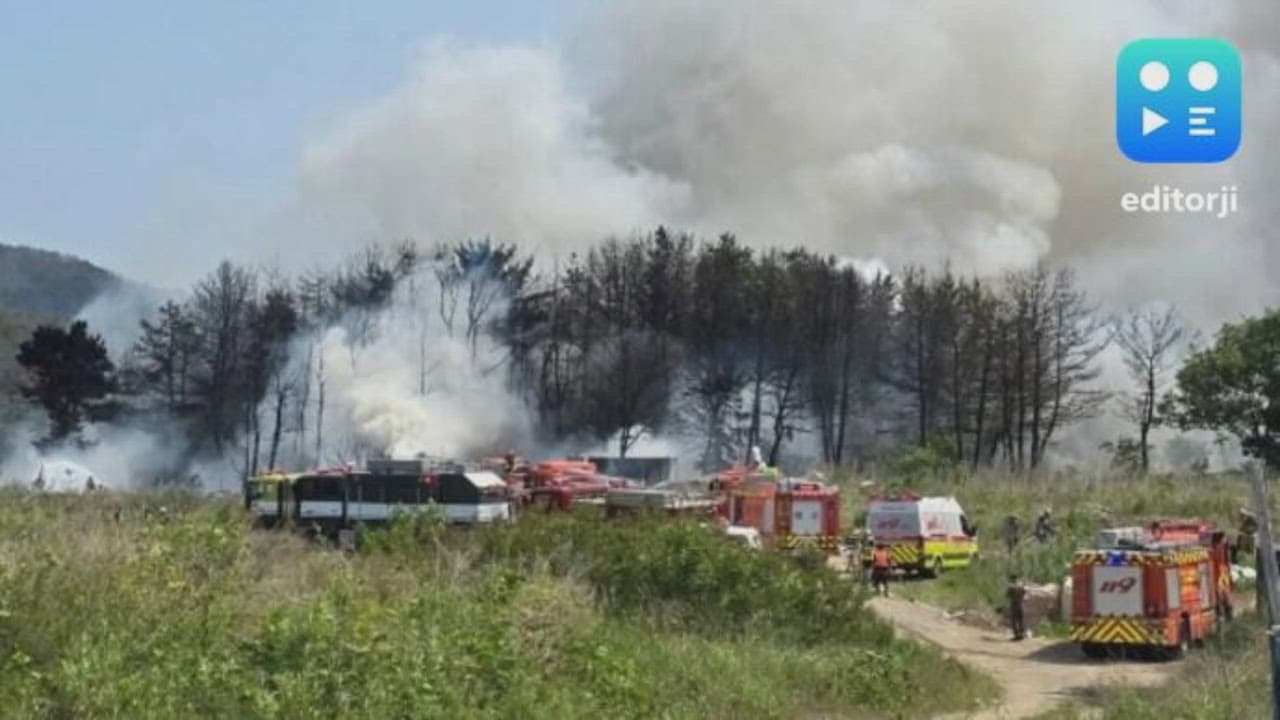 South Korea Navy plane with four people on board crashes in mountains