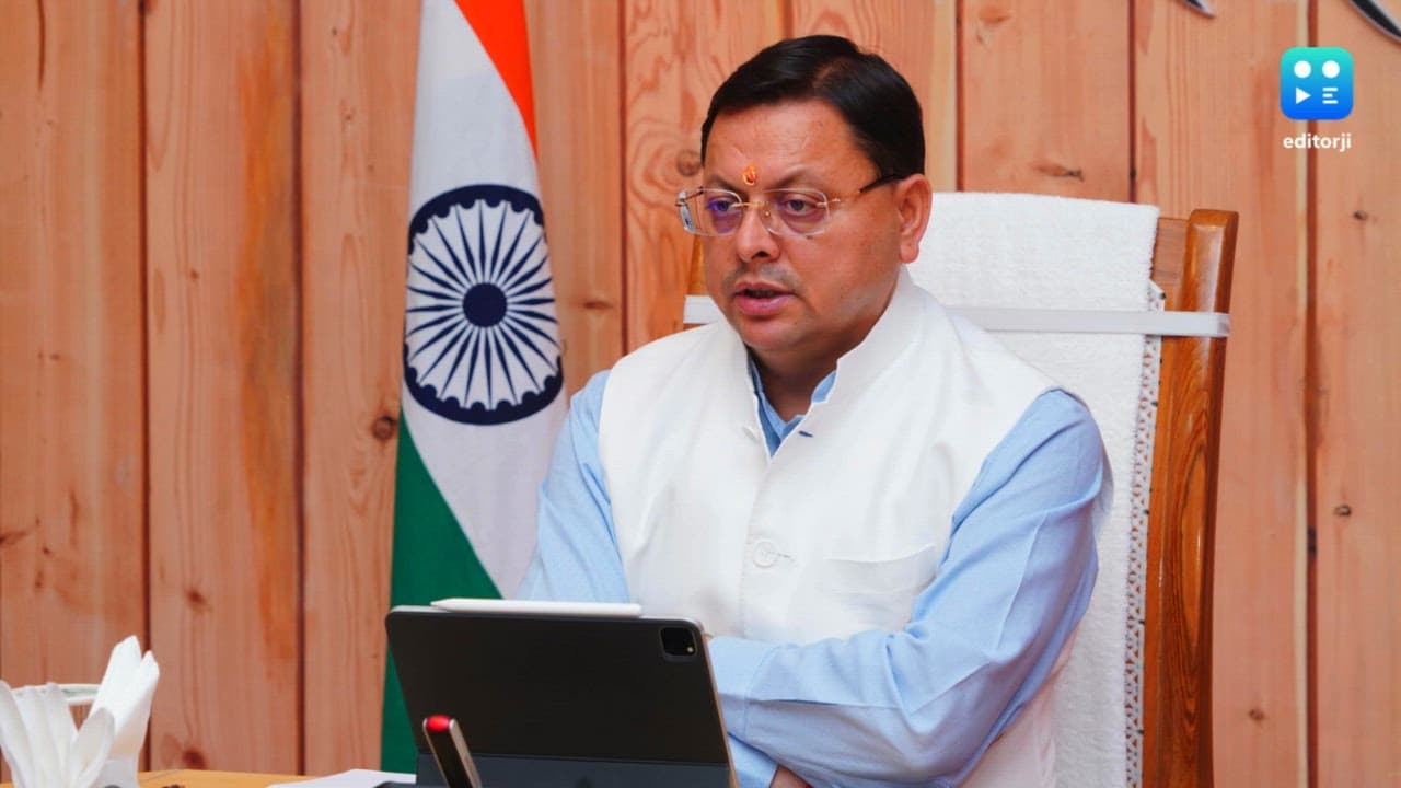 Uttarakhand: CM Dhami holds virtual meet with district magistrates, reviews development works