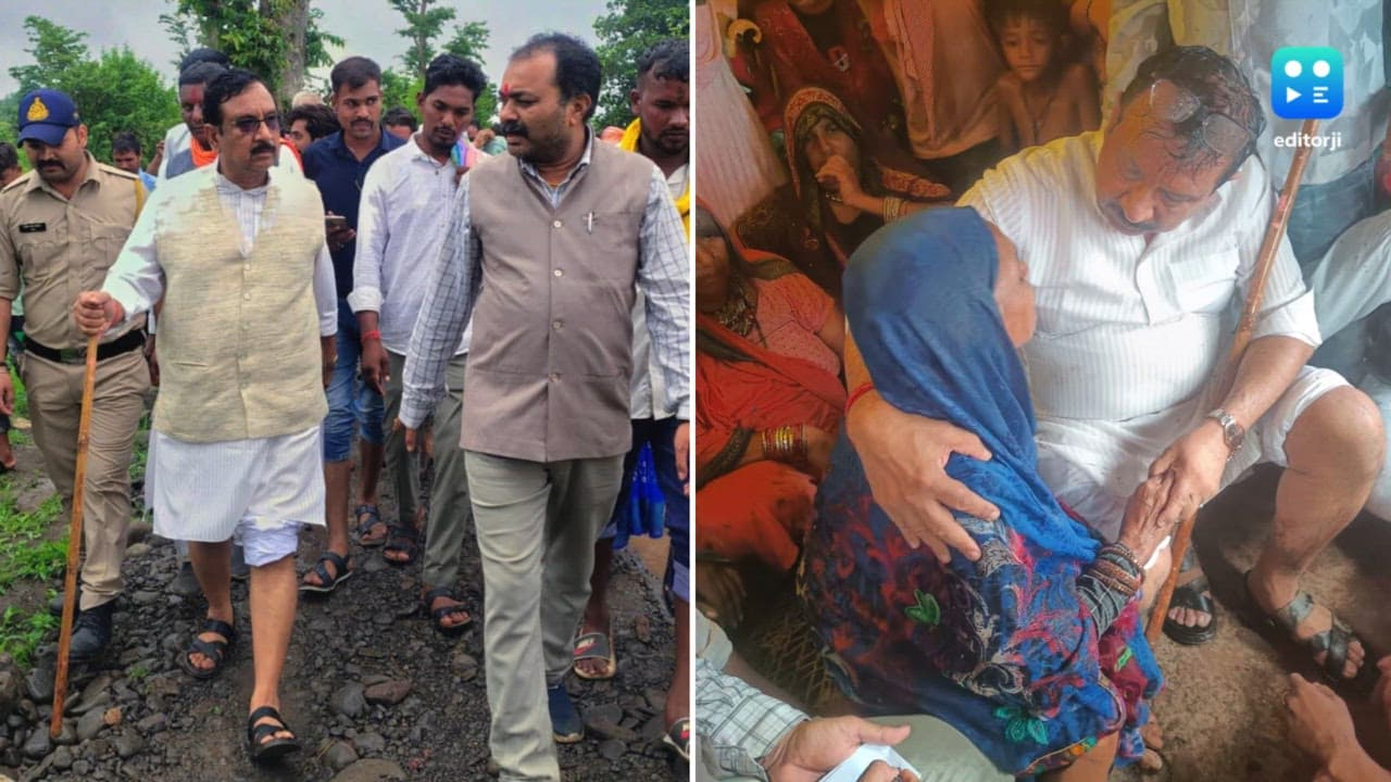 MP Tribal welfare minister Dr. Kunwar Vijay Shah leads relief efforts for Khivni-affected families