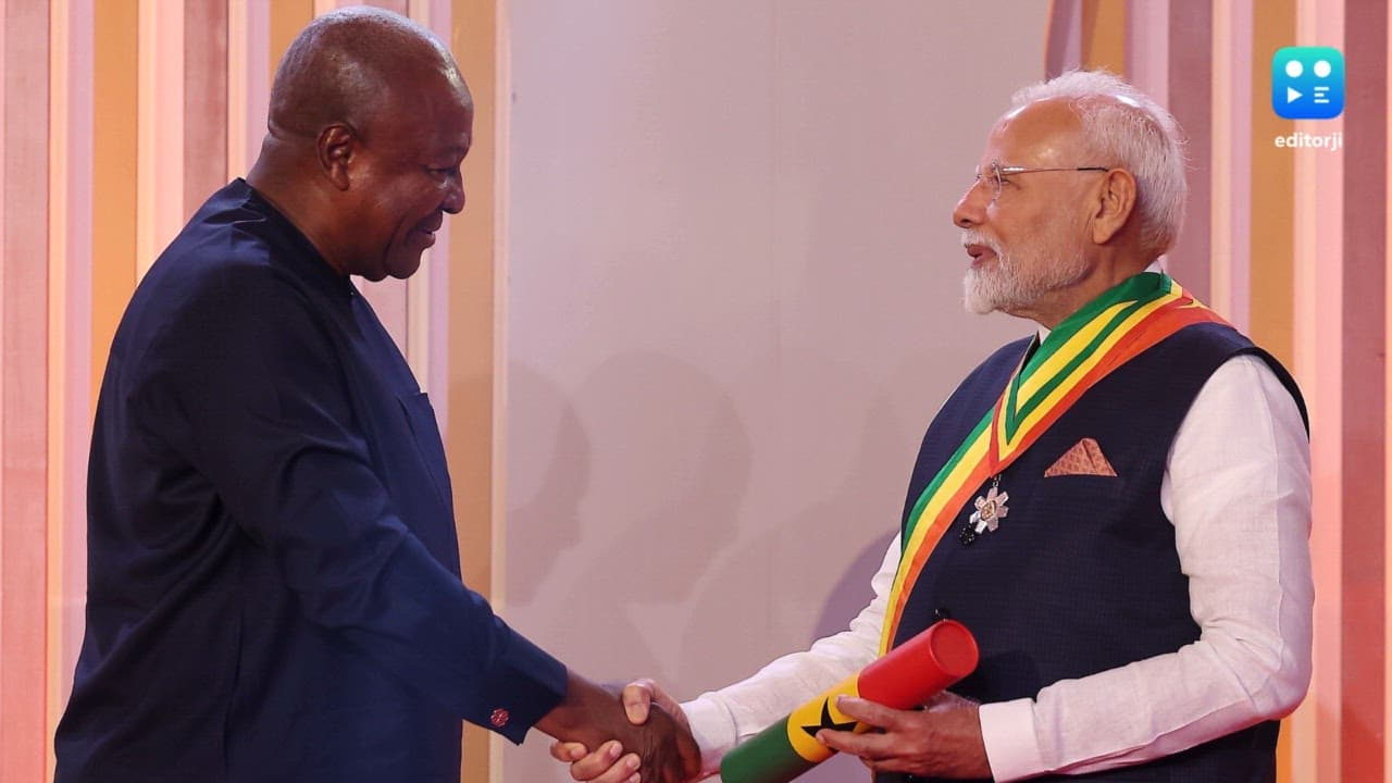 PM Modi conferred Ghana's national honour
