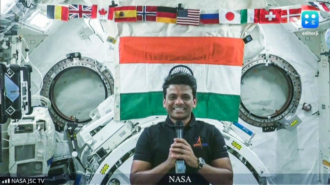 Shubhanshu Shukla showcases zero-gravity experiment aboard ISS