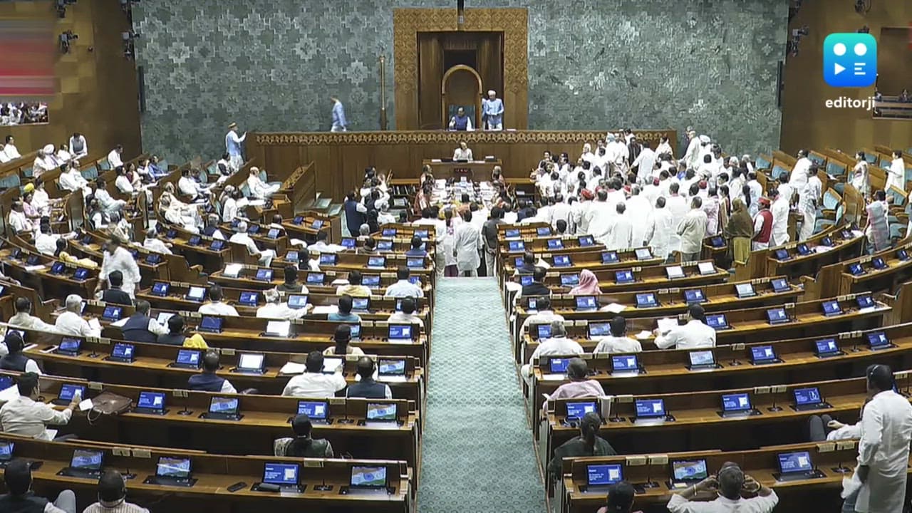 Lok Sabha proceedings adjourned till 12 noon amid opposition protests