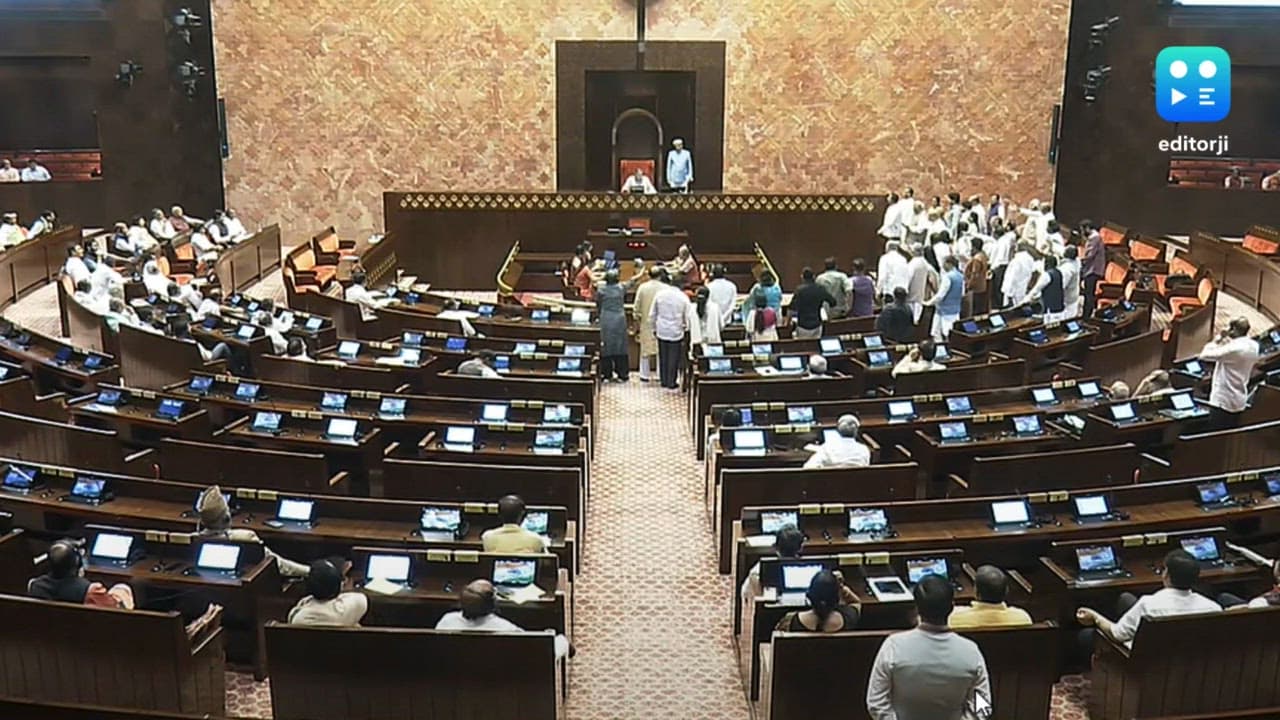 Rajya Sabha adjourned till 12 noon amid Opposition uproar on Bihar electoral rolls revision issue
