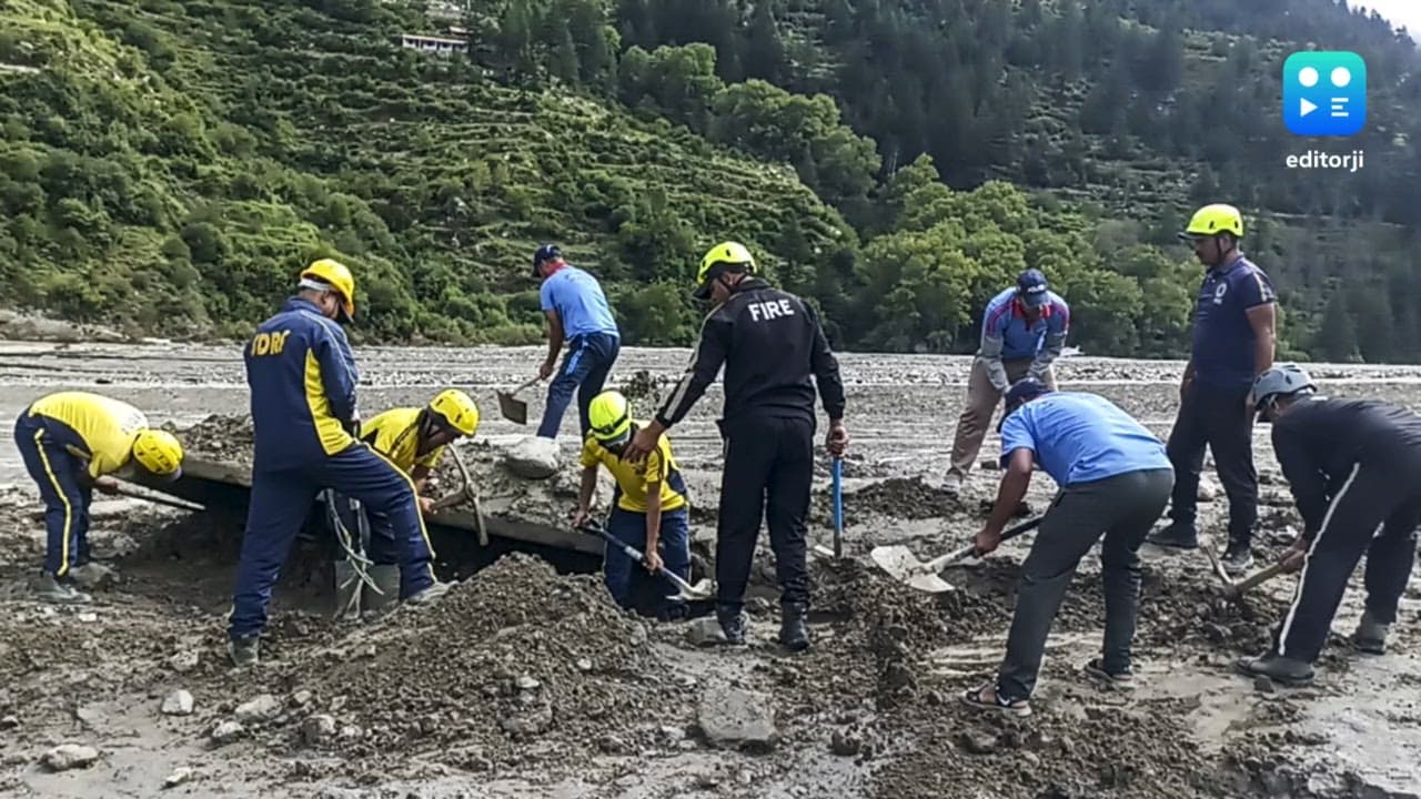 Relief work intensified after cloudburst in Dharali–Harsil, CM Dhami monitoring operations