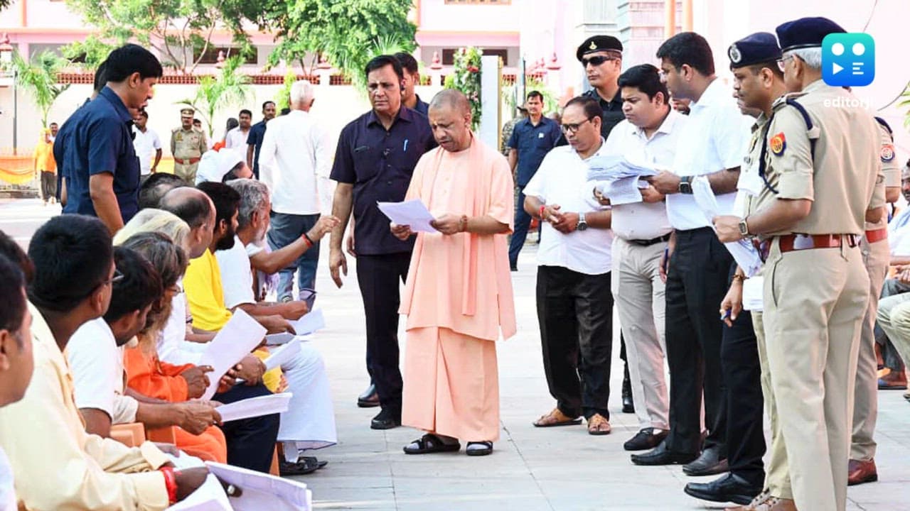 CM Yogi Adityanath holds Janata Darshan in Gorakhpur, orders strict action against land grabbers