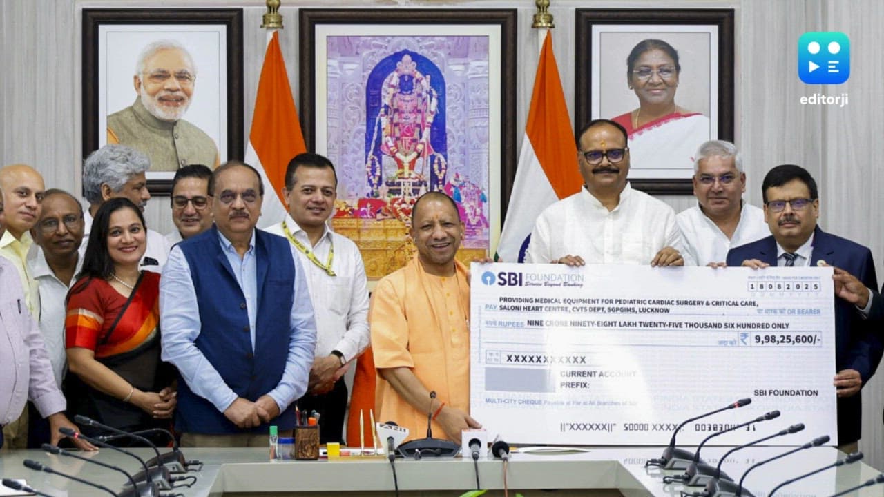 CM Yogi inaugurates SBI Foundation ICU Project at SGPGI, Lucknow
