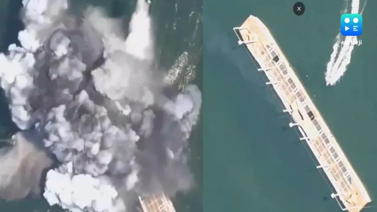 Moscow deploys drone boat for first time, sinks Ukrainian Navy ship