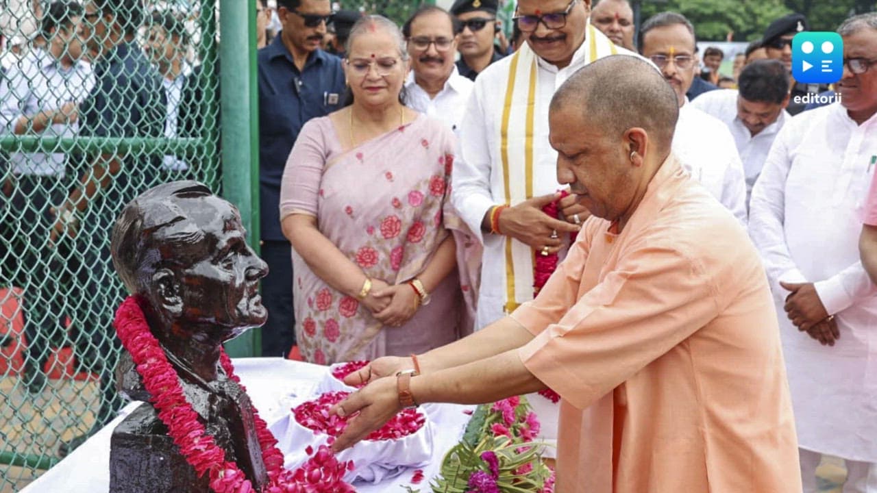 UP CM Yogi Adityanath pays tribute to Major Dhyanchand on birth anniversary