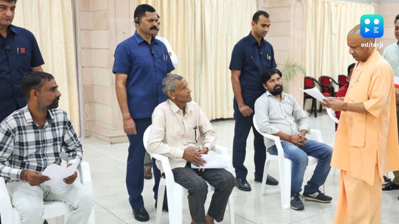 UP CM Adityanath holds 'Janata Darshan' in Lucknow, directs prompt action on public grievances