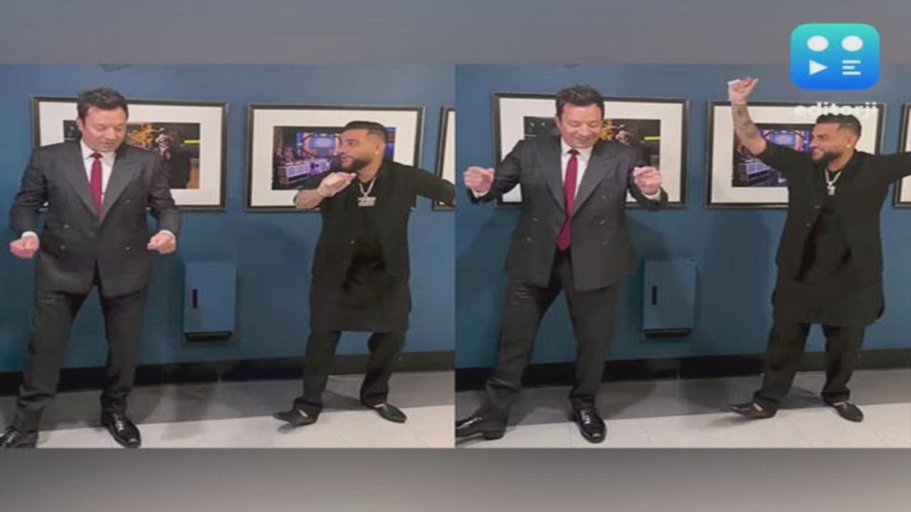 Jimmy Fallon tries 'Bhangra' with Karan Aujla, fans say "Punjabi cha gaye oye"